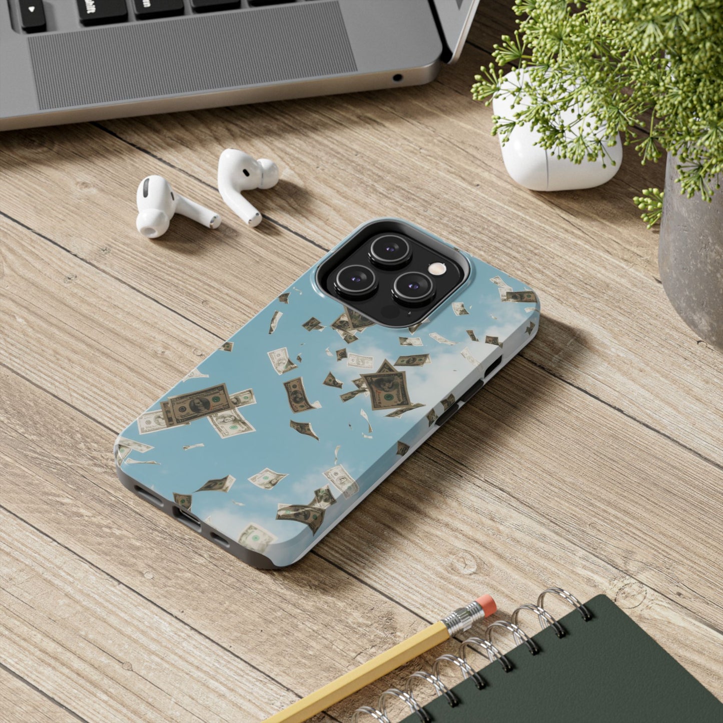 Cinematic Money Rain Phone Case | Tough & Stylish Accessory for Trendsetters, Gift for Birthdays, Graduations, and Celebrations