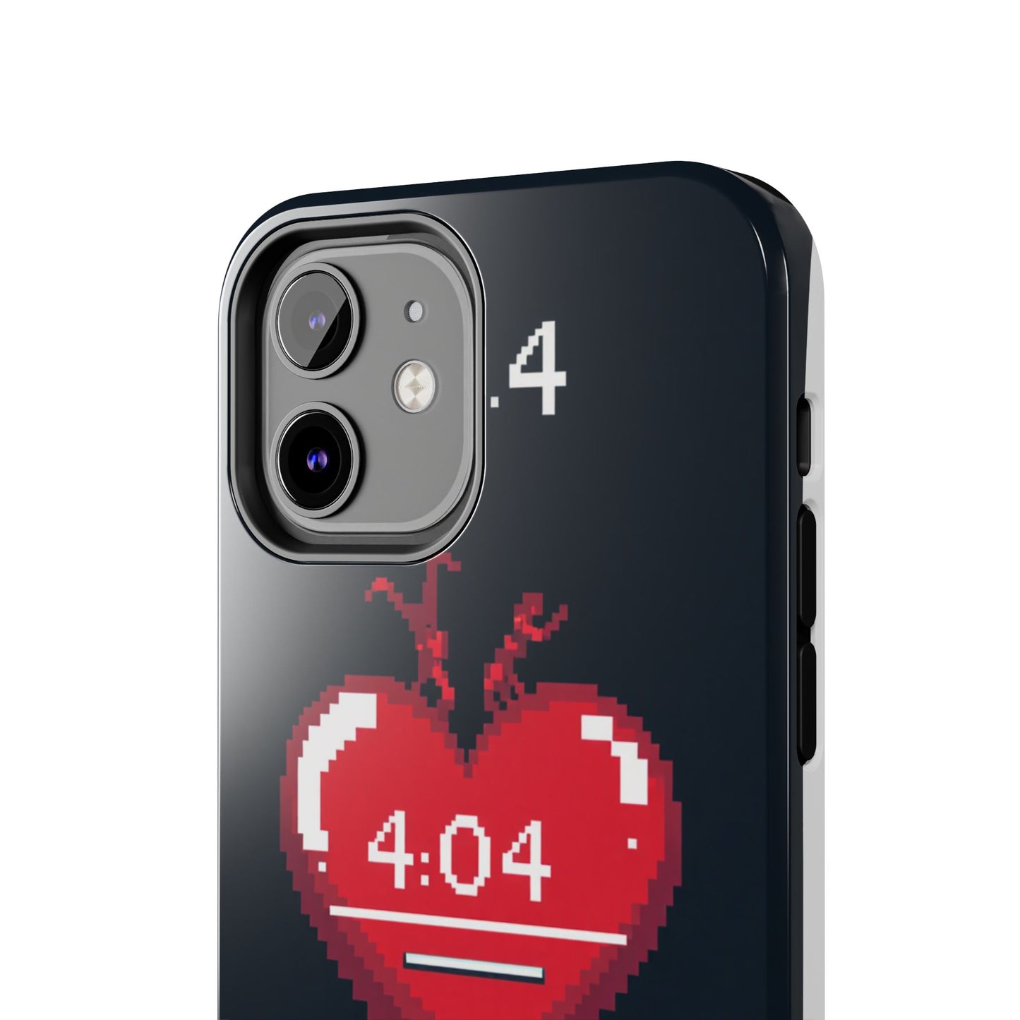 Vintage Pixel Heart Tough Phone Case - "404 Love Not Found" Design