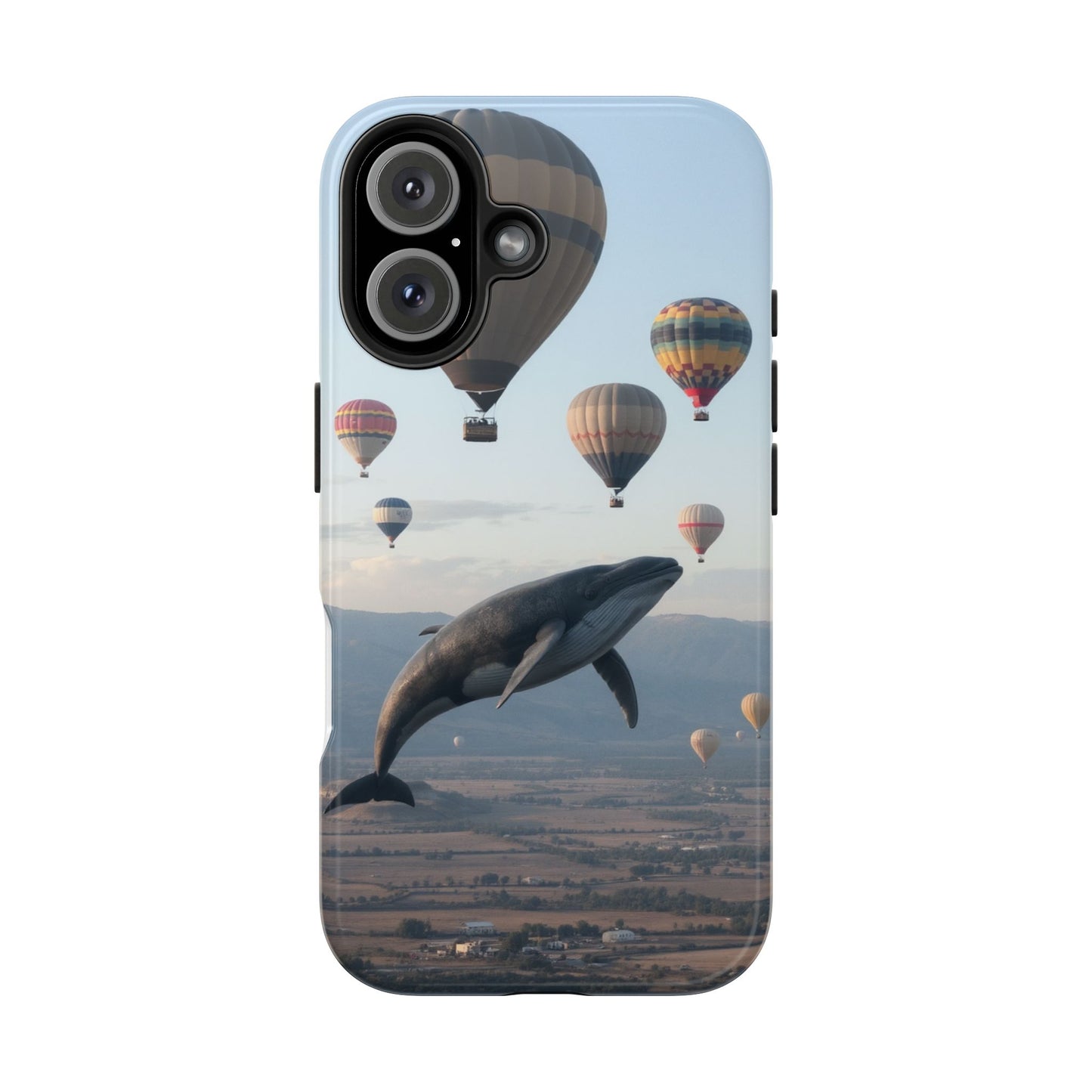 Whale Hot Air Balloon Tough Phone Case - Adventure & Nature Lovers