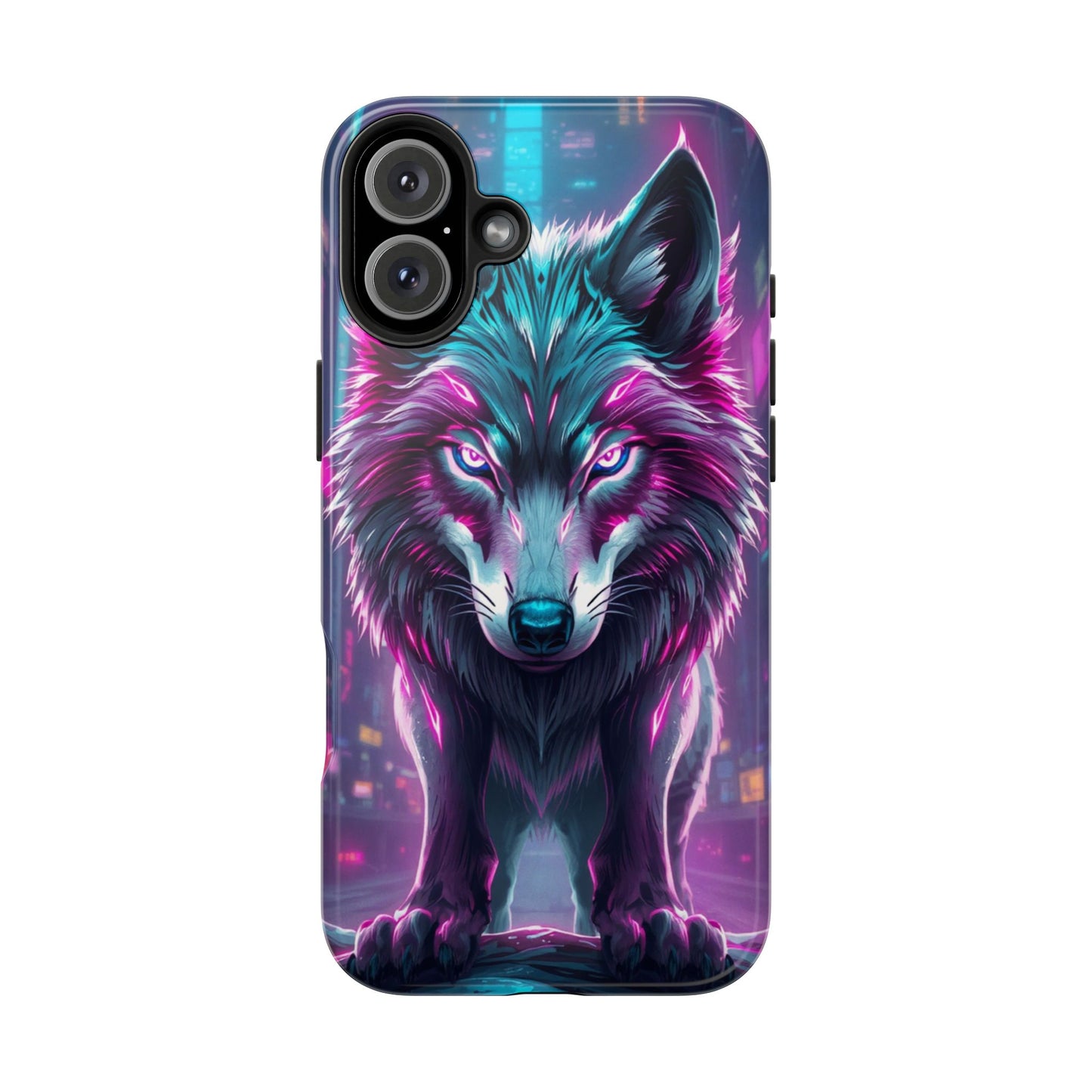 Fierce Wolf Phone Case - Tough & Vibrant Design for Animal Lovers