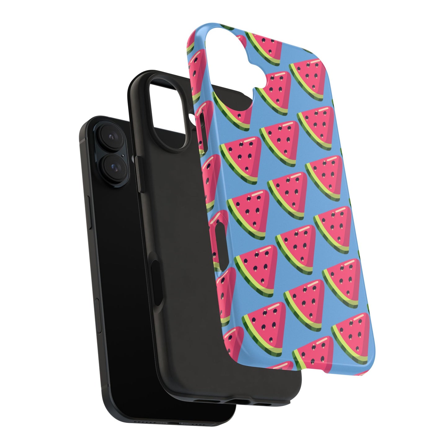 Watermelon Fun Tough Phone Case - Summer Vibes, Blue - for iPhone