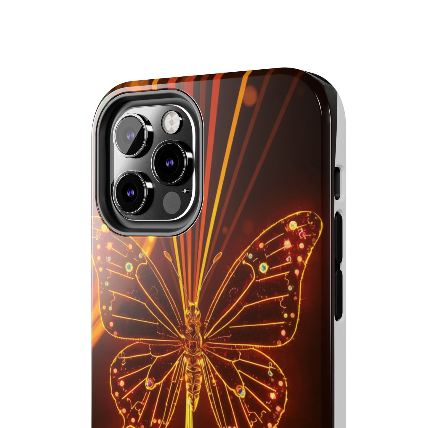Elegant Butterfly Tough Phone Case - Stylish Protection for Nature Lovers