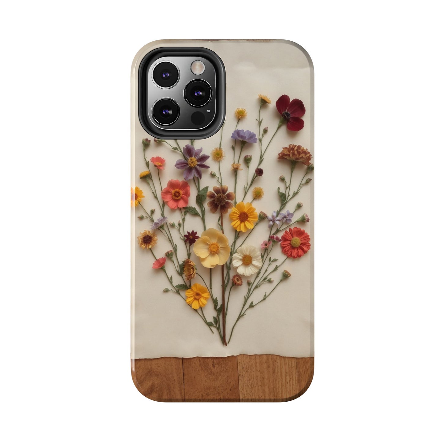 Floral Tough Phone Case - Durable Protection with Nature-Inspired Design