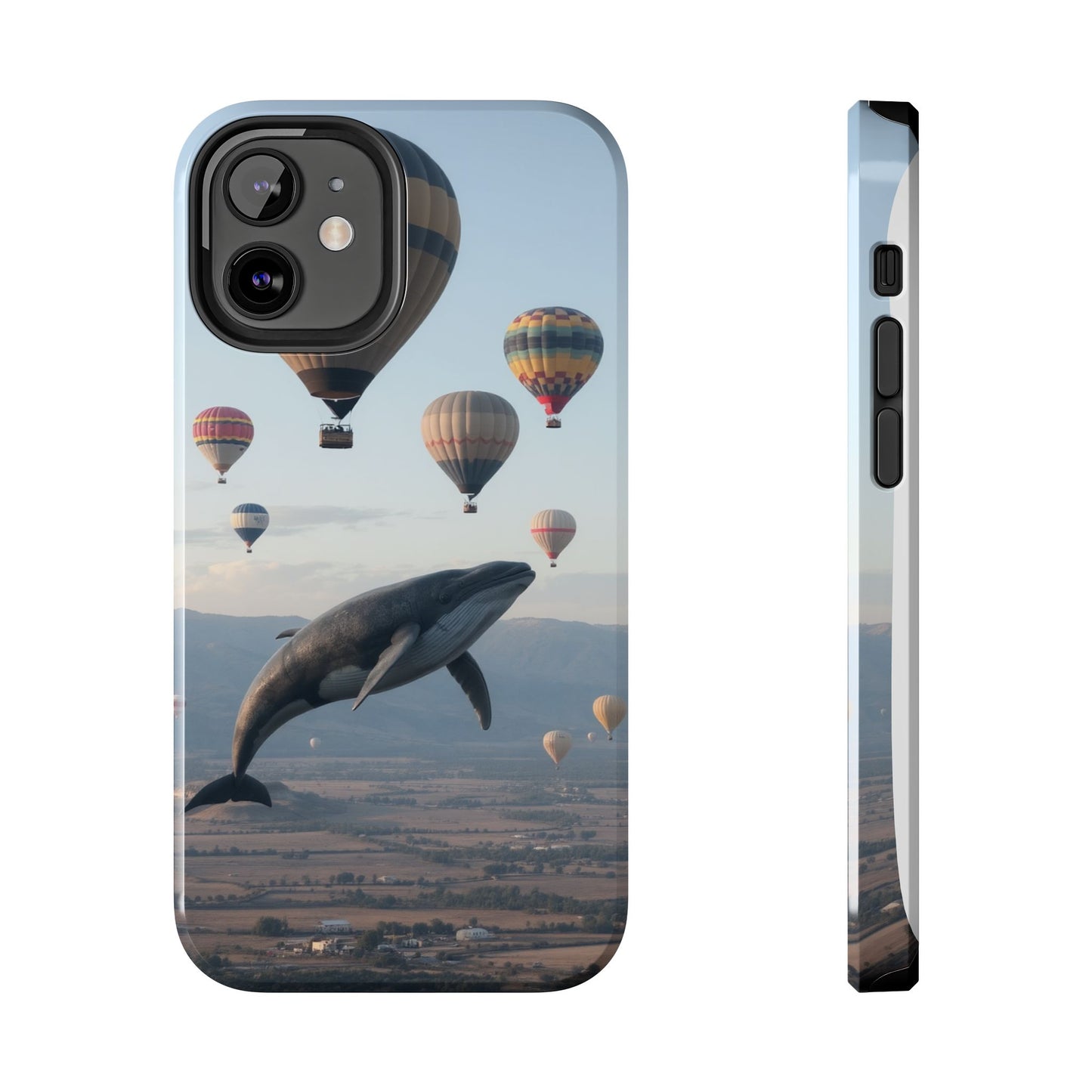 Whale Hot Air Balloon Tough Phone Case - Adventure & Nature Lovers