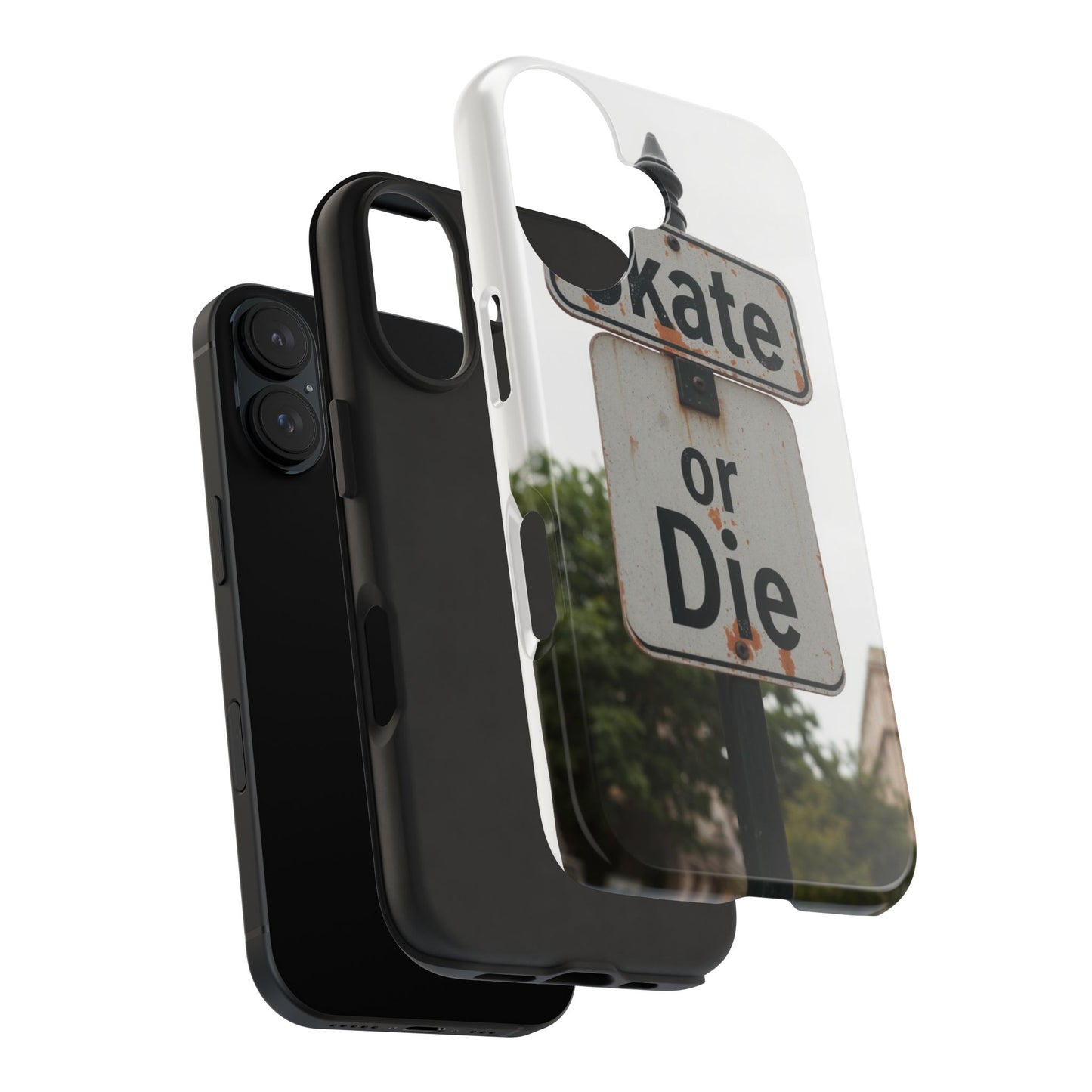 Skate or Die Tough Phone Case - Durable Protection for Skaters