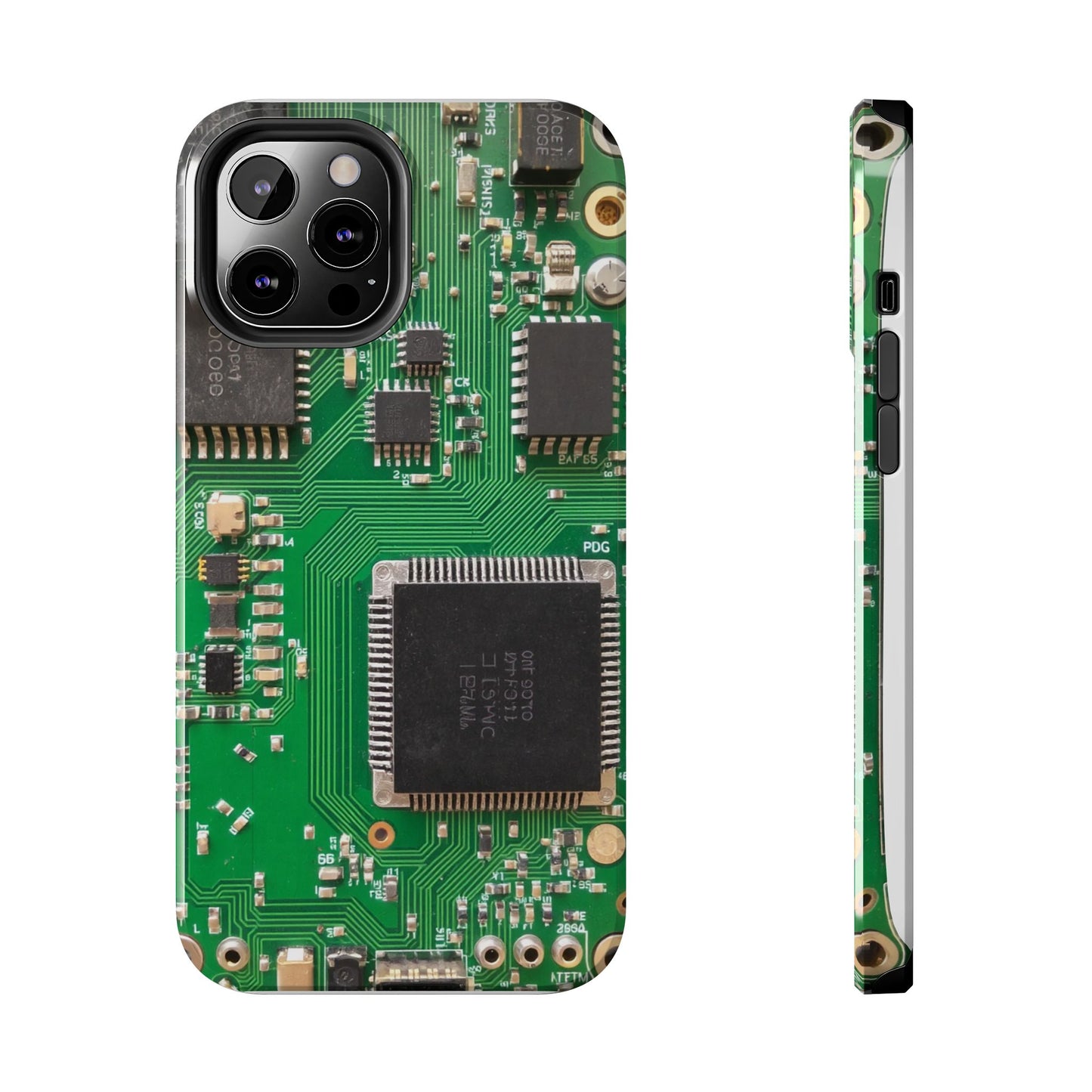 Circuit Board Tough Phone Case - Durable Tech Design