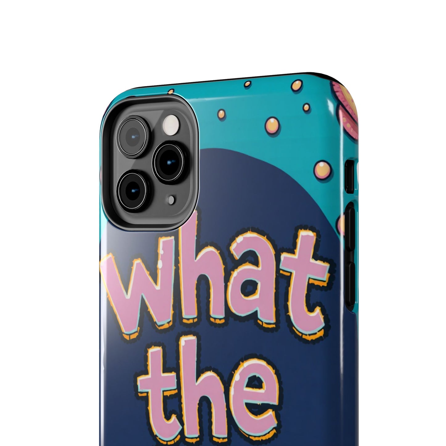 Playful Tough Phone Case - "What the Fish" Design