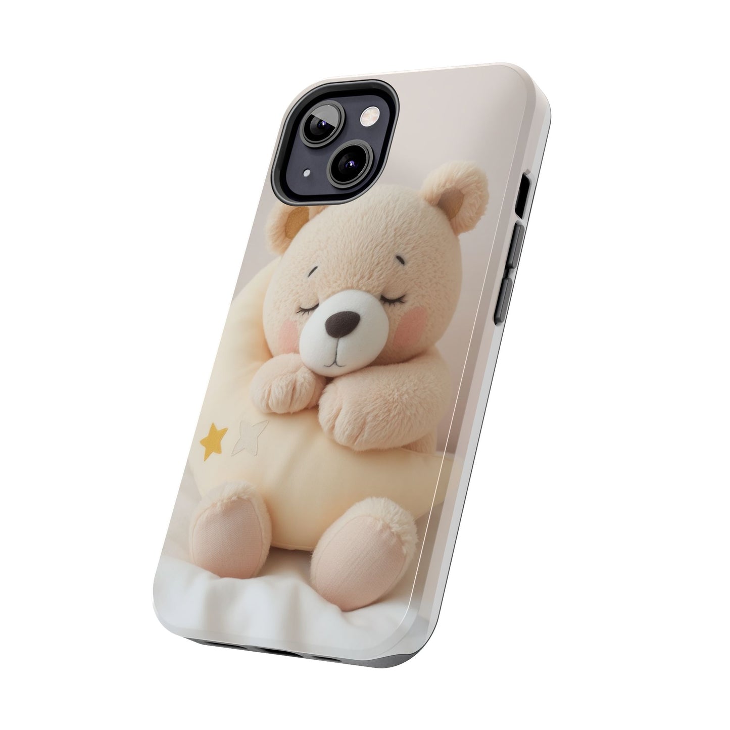 Cute Bear Tough Phone Case - Adorable Baby Animal Design for Kids & Adults
