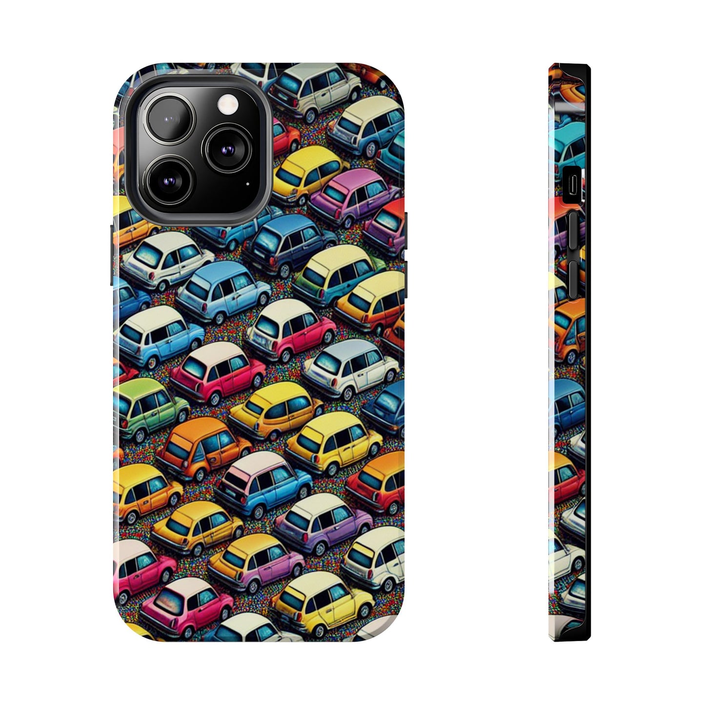 Car Phone Case - City Traffic Pattern Design - for iPhone