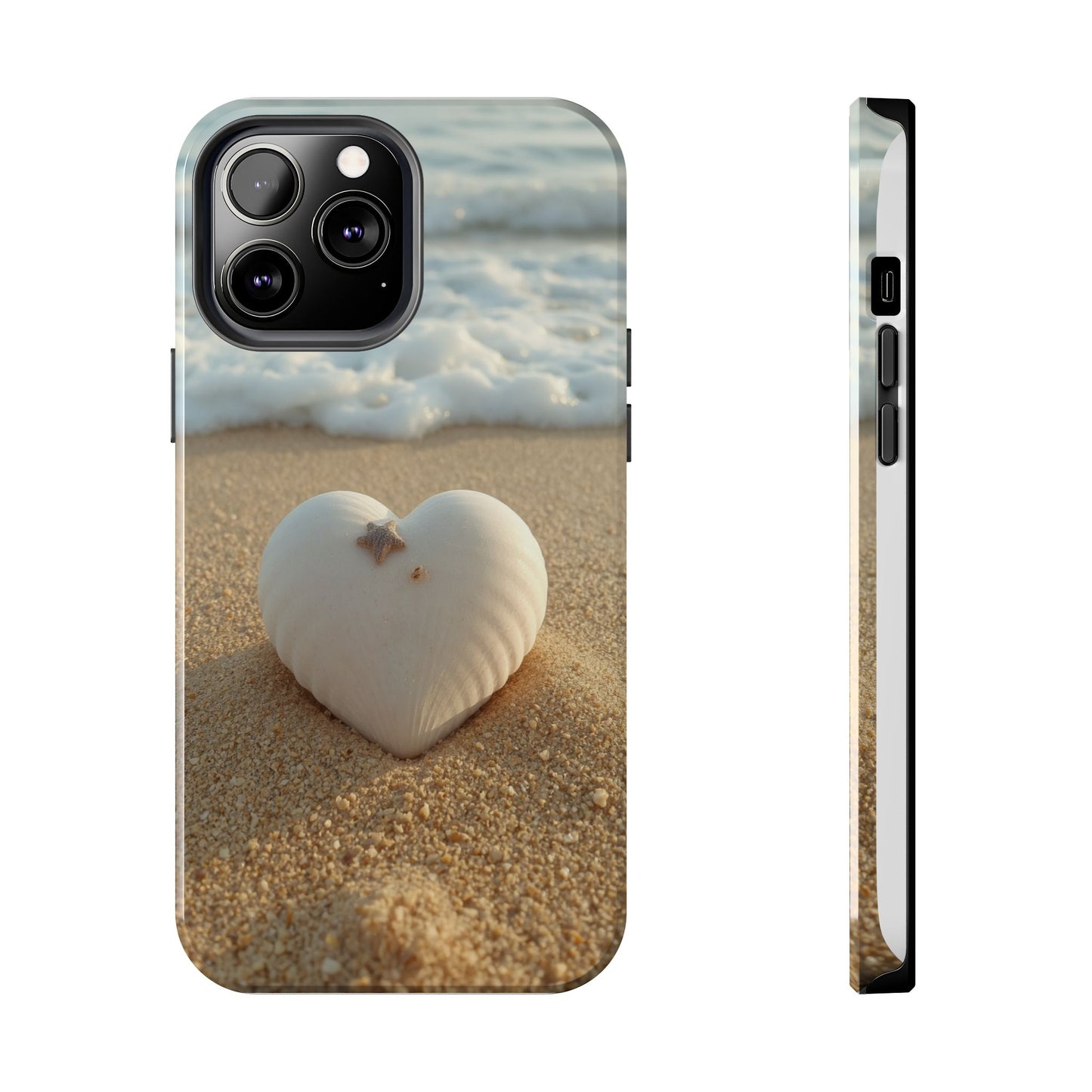 Heart Seashell Tough Phone Case for iPhone