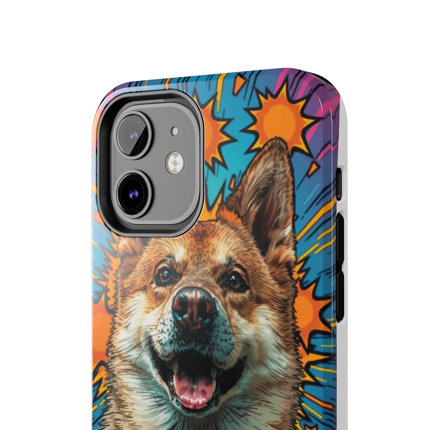 Vibrant Corgi Tough Phone Case - Fun Design for Pet Lovers