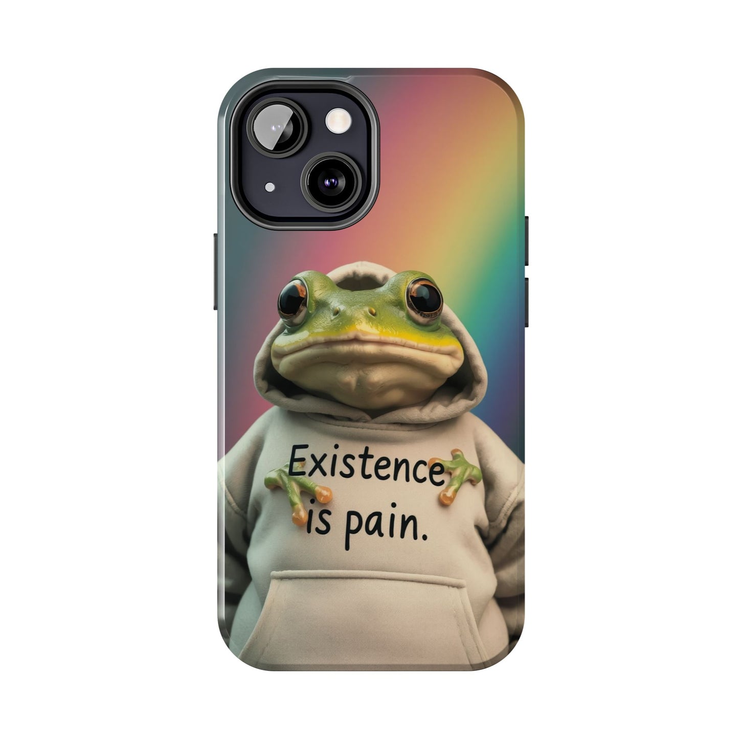 Existence is Pain Frog Phone Case - Tough & Stylish