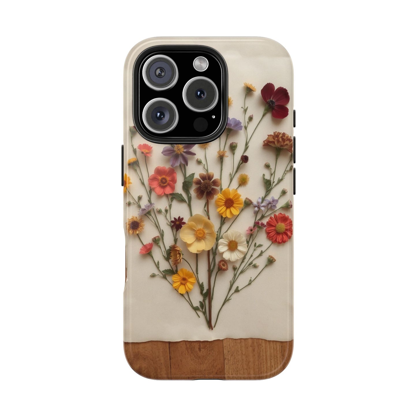 Floral Tough Phone Case - Durable Protection with Nature-Inspired Design