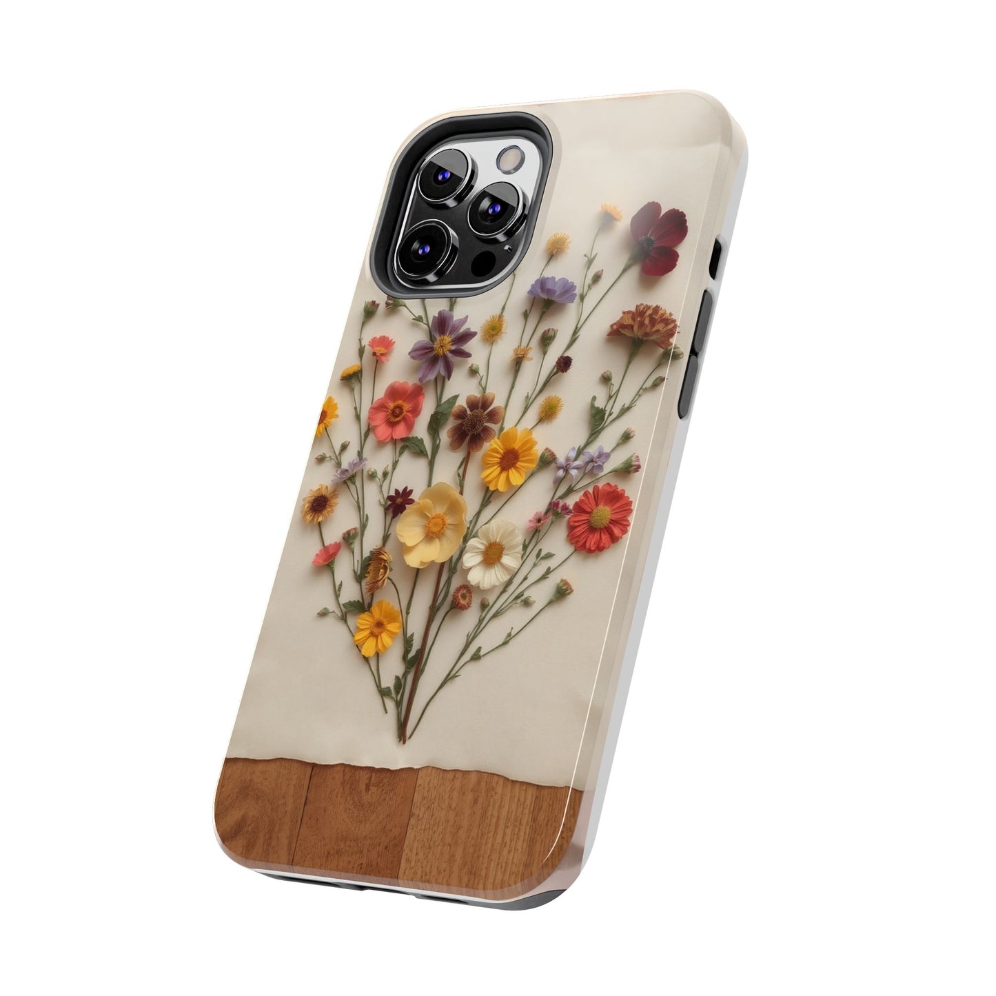 Floral Tough Phone Case - Durable Protection with Nature-Inspired Design
