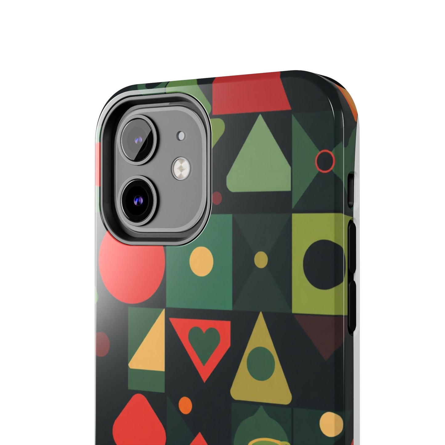 Vibrant Geometric Tough Phone Cases – Stylish Protection for Trendsetters - for iPhone