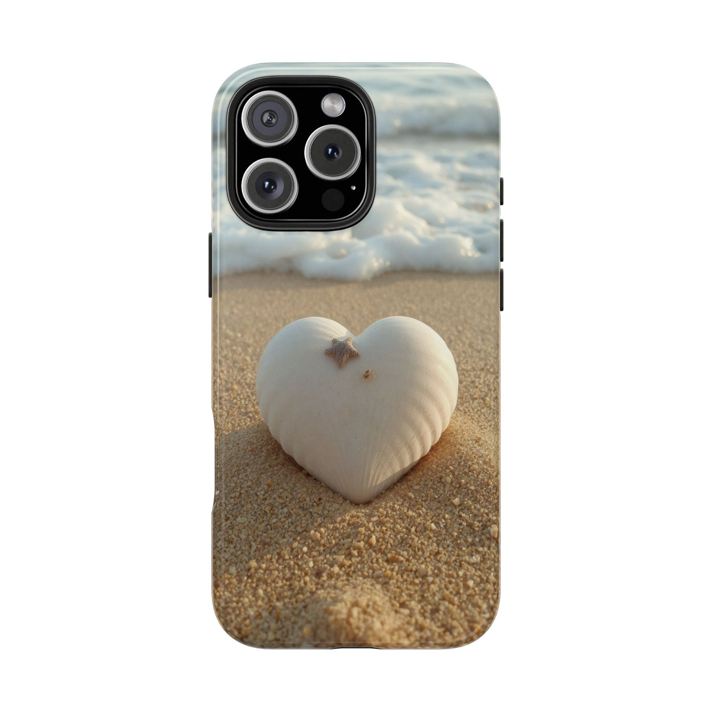 Heart Seashell Tough Phone Case for iPhone