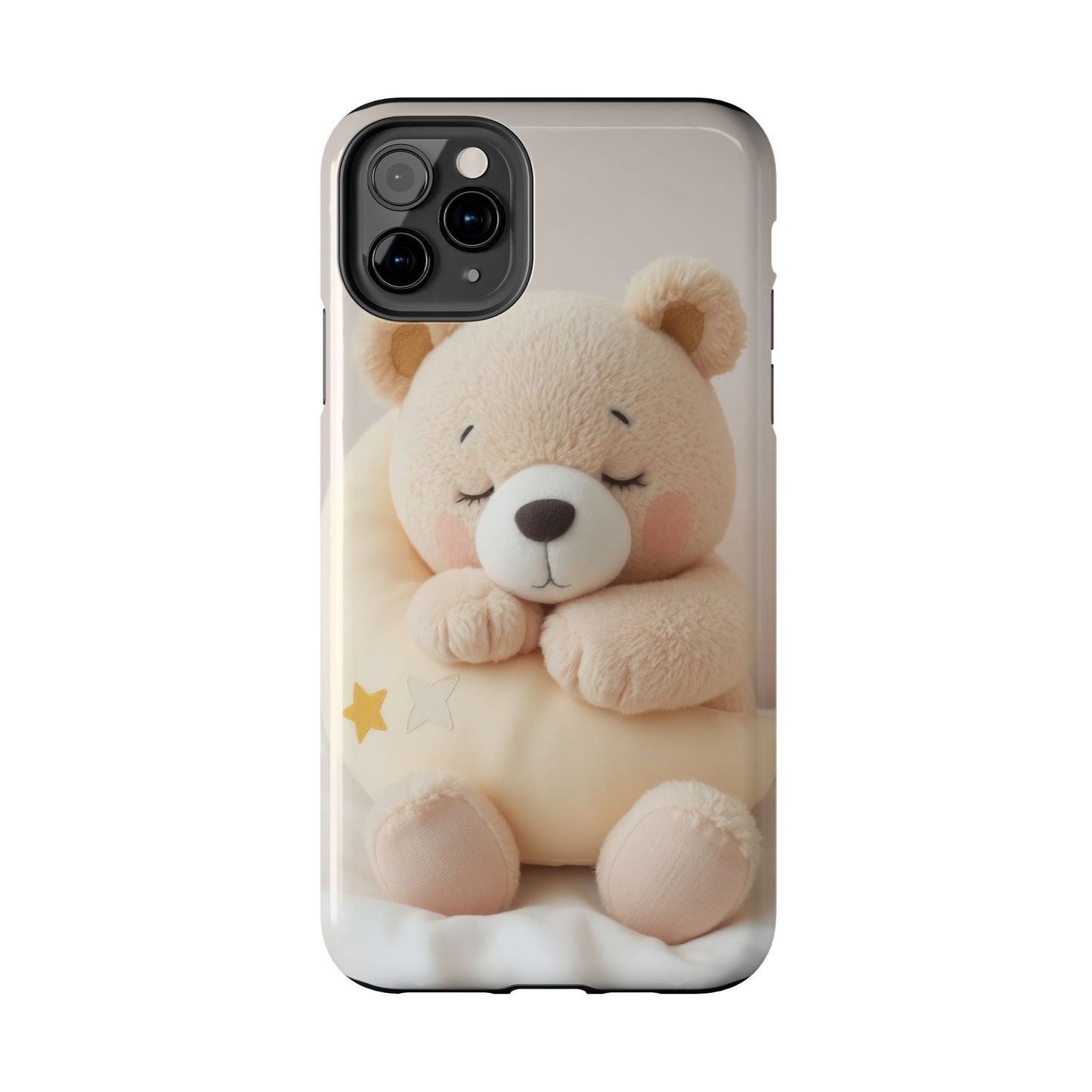 Cute Bear Tough Phone Case - Adorable Baby Animal Design for Kids & Adults