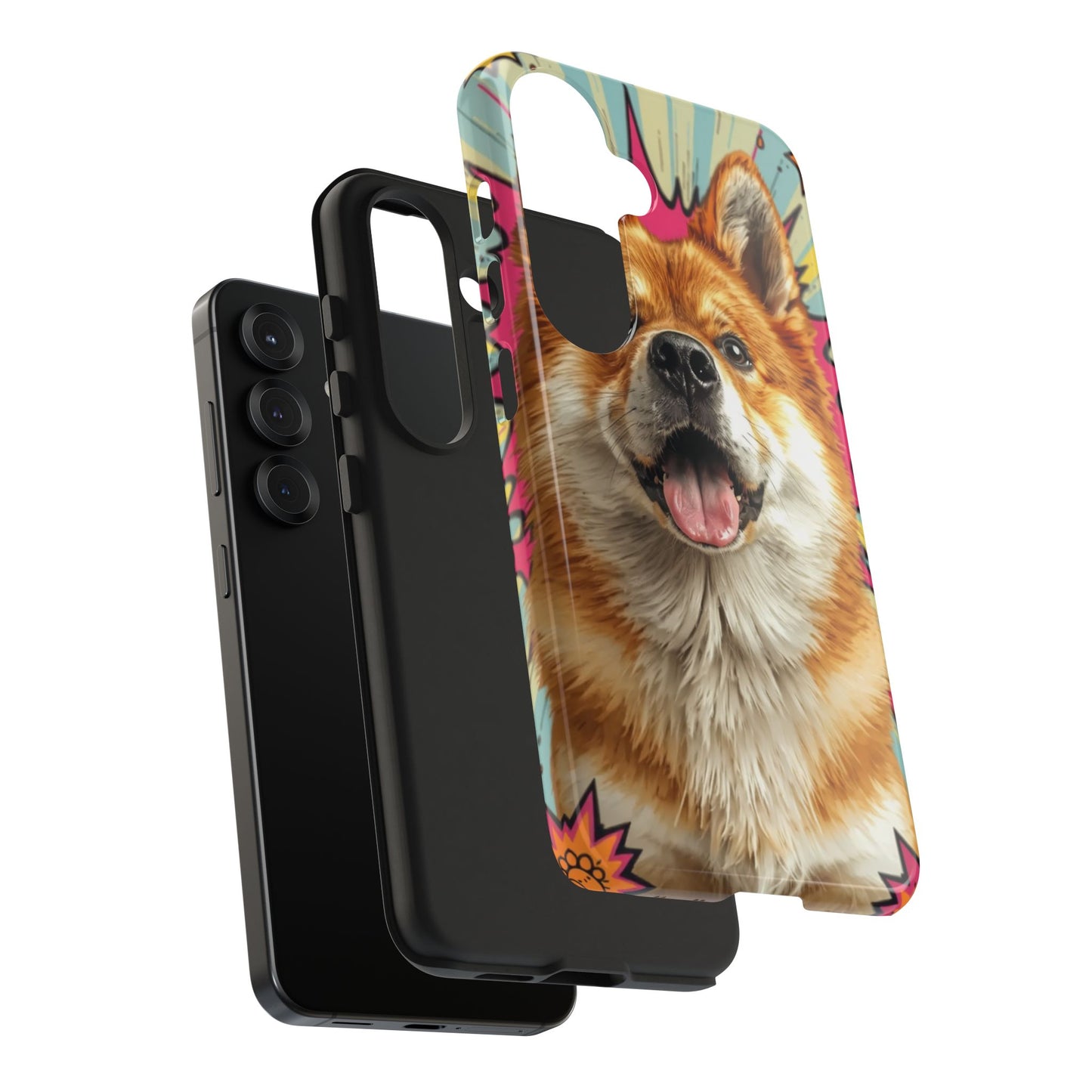Playful Dog Tough Phone Case - Durable & Stylish Pet Lover Gift