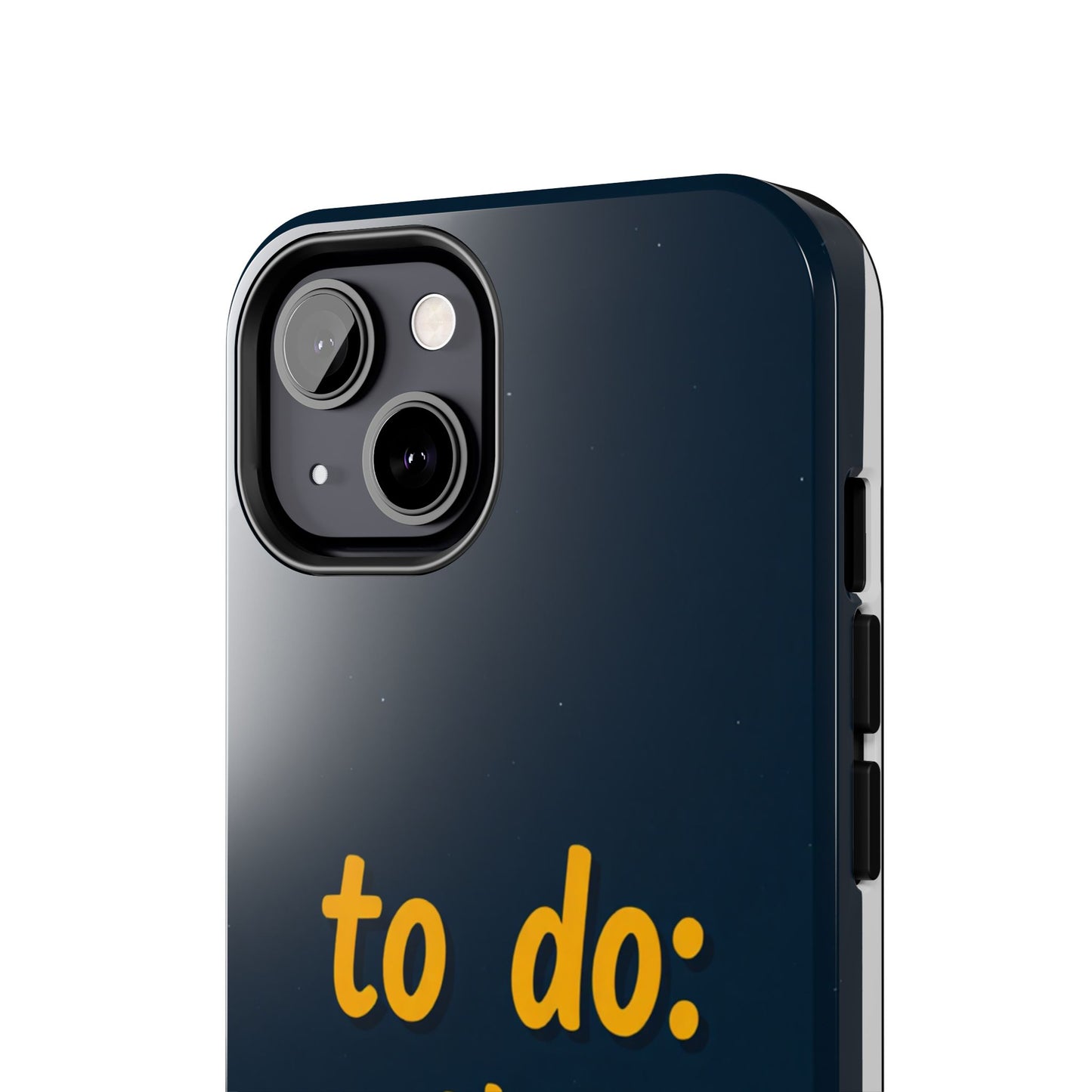 Funny Tough Phone Case - To Do: Nothing | Unique Gift for College Students, Lazy Days, Relaxation Motivation, Minimalist Phone Cover