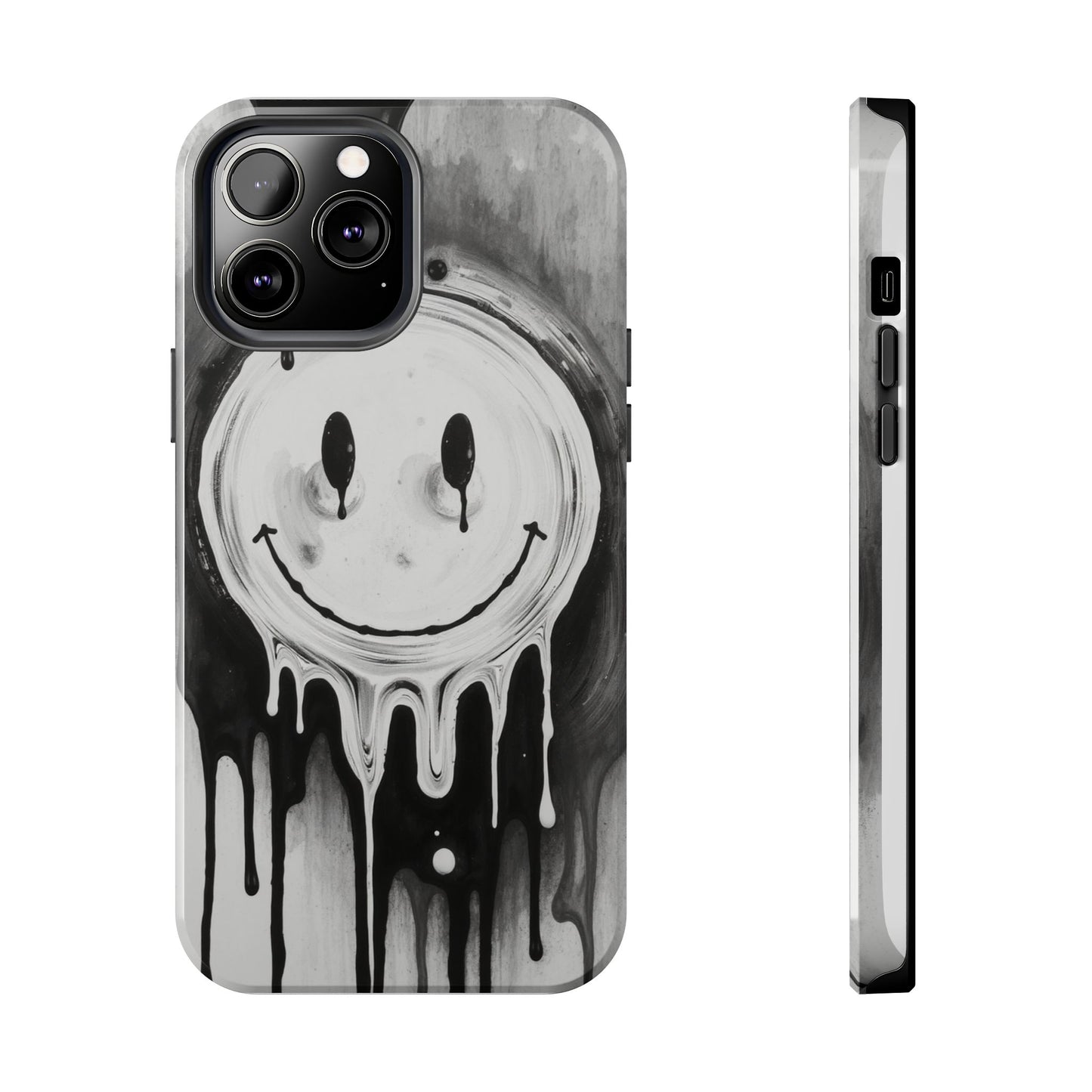 Dripping Smiley Tough Phone Case - Stylish & Durable Protection