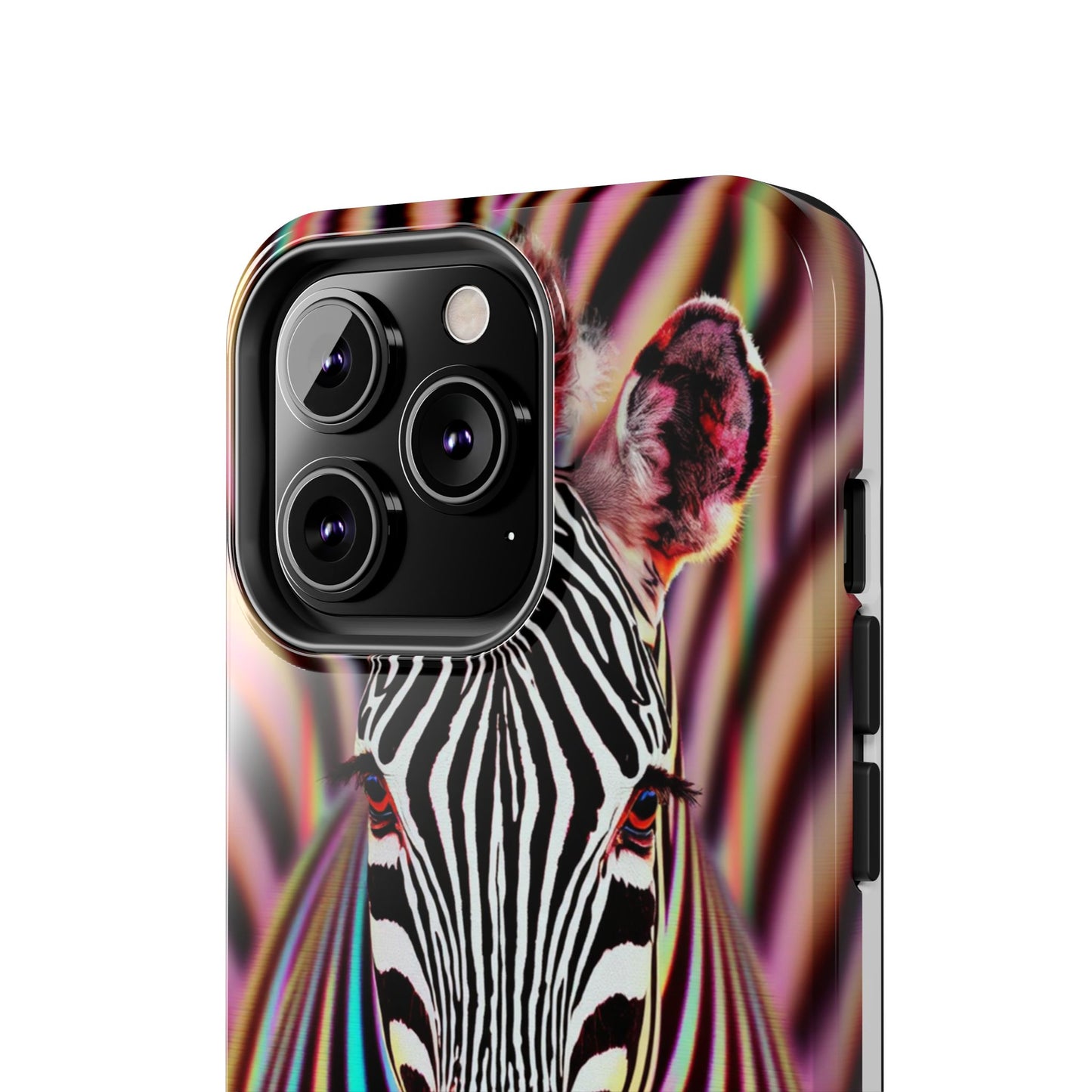Vibrant Zebra Tough Phone Case - Unique Animal Design for Wild Spirit