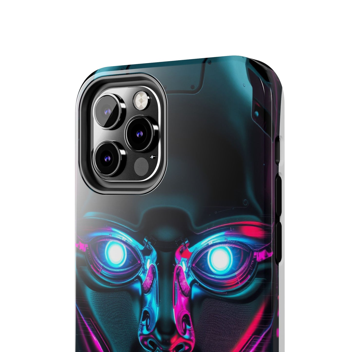 Futuristic Phone Case, Tough Phone Cover, Cyberpunk Style, Robot Design, Gift for Tech Lovers, Unique Phone Accessories