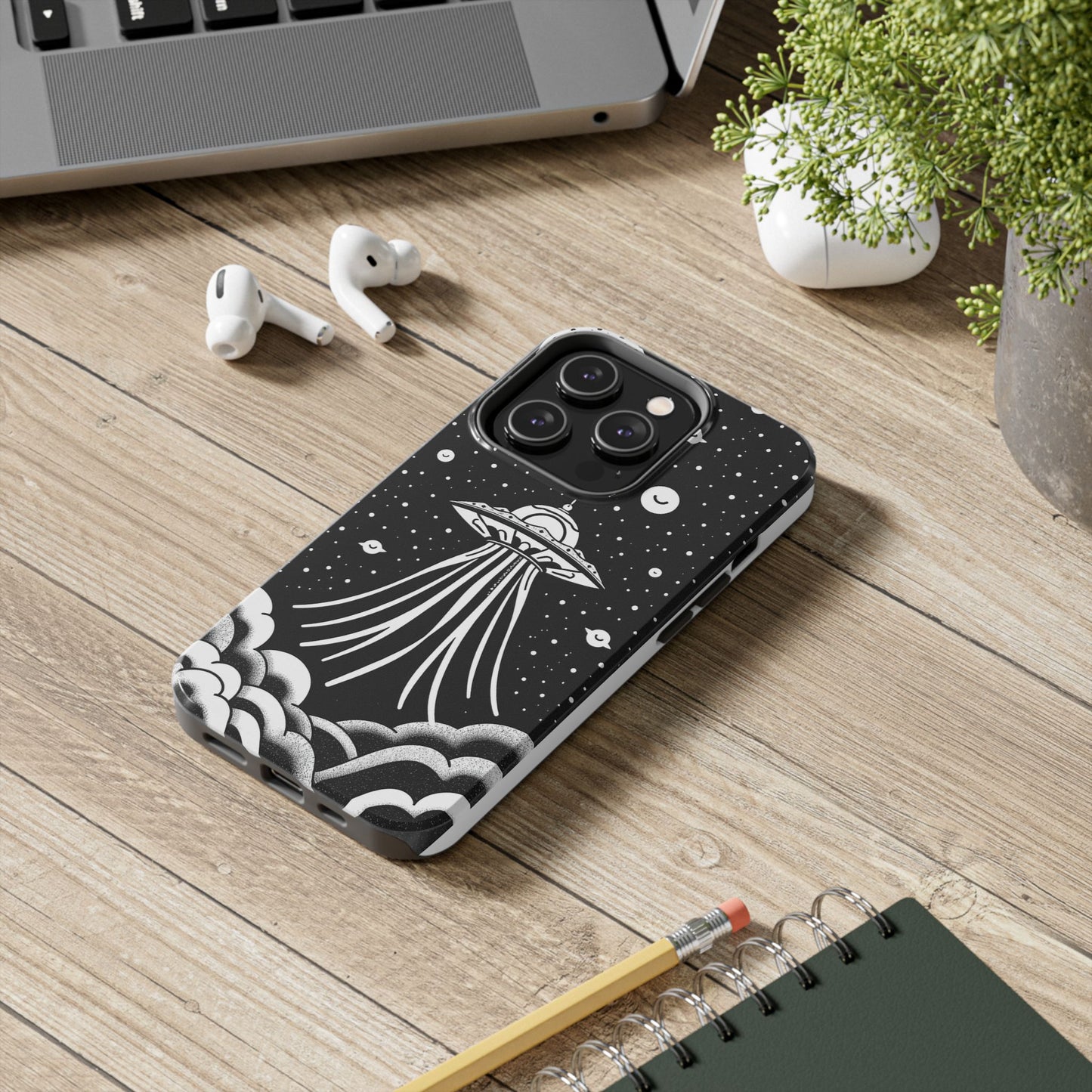 Galaxy UFO Tough Phone Case - Durable Protection with Unique Space Design