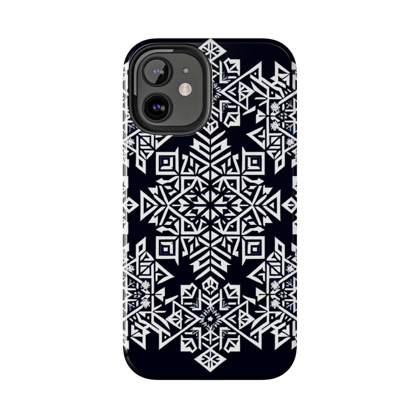 Winter Wonderland Tough Phone Case - Digital Snowflake - for iPhone