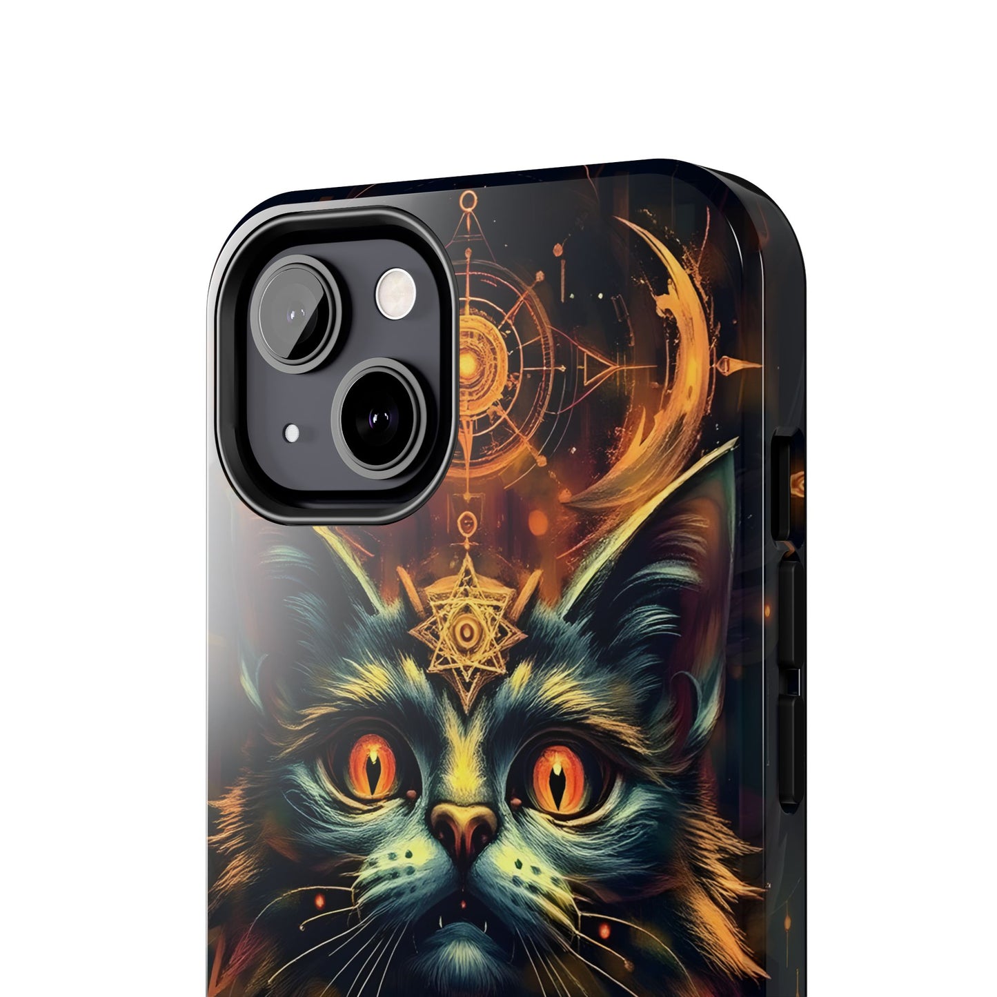 Mystical Cat Queen Tough Phone Case – Unique Protection for Cat Lovers - for iPhone