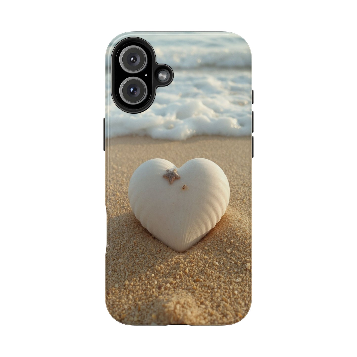 Heart Seashell Tough Phone Case for iPhone