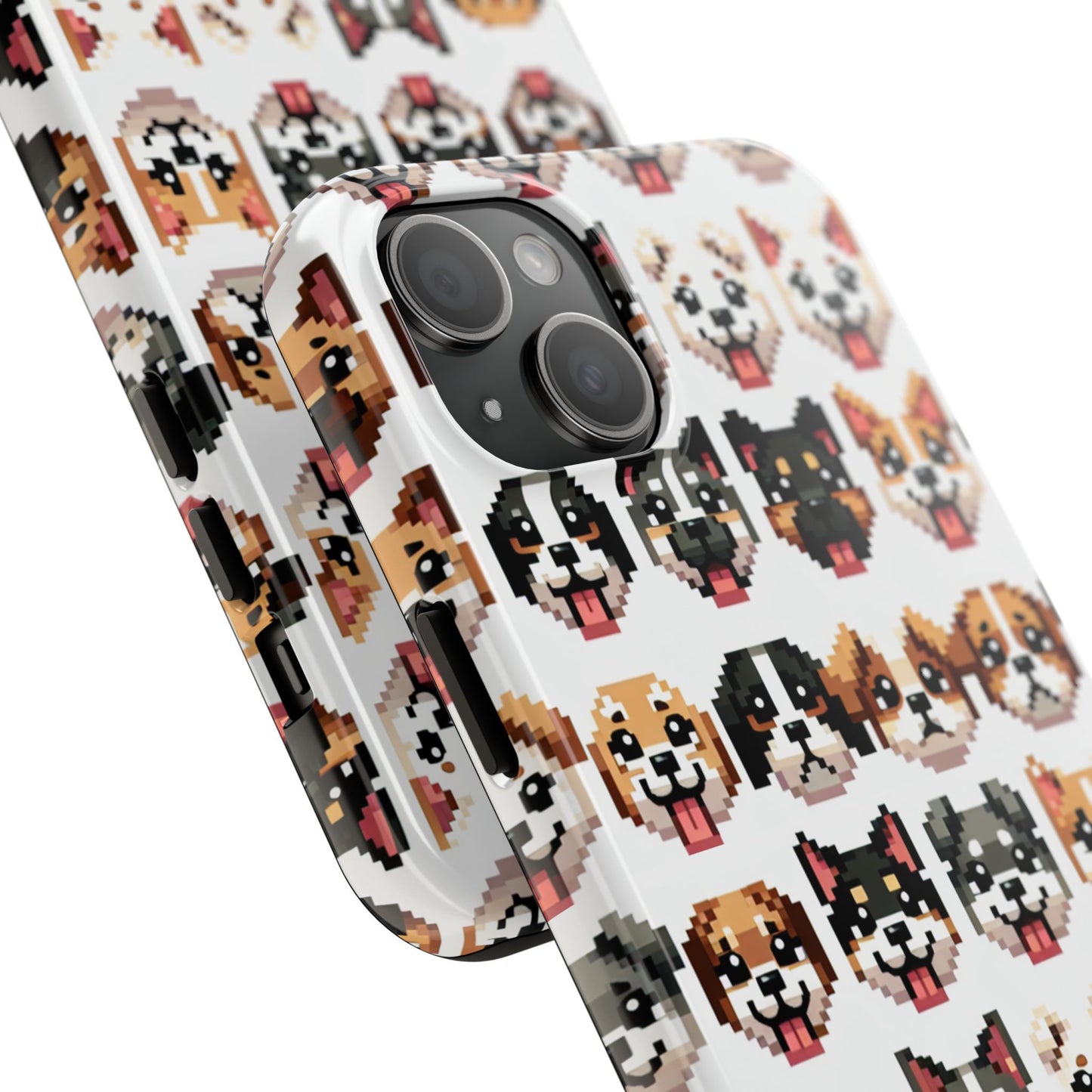 Pixelated Dog Breed Tough Phone Case - Cute, Durable Protection for Pet Lovers - for iPhone