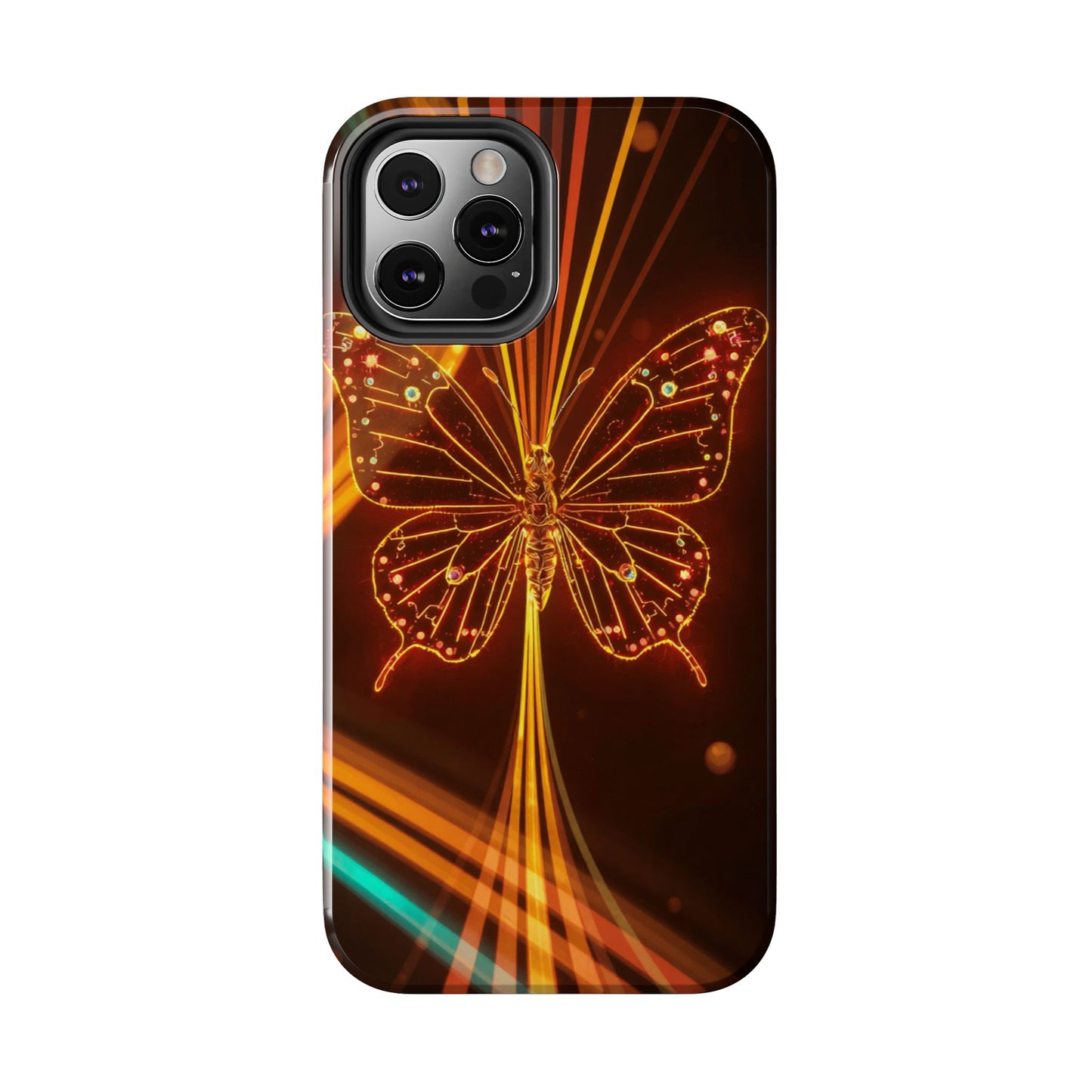 Elegant Butterfly Tough Phone Case - Stylish Protection for Nature Lovers