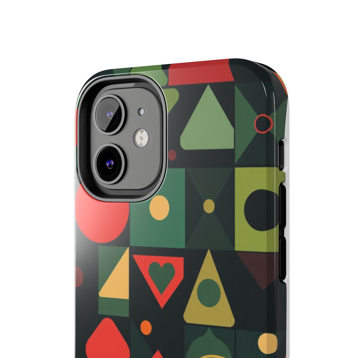 Vibrant Geometric Tough Phone Cases – Stylish Protection for Trendsetters - for iPhone