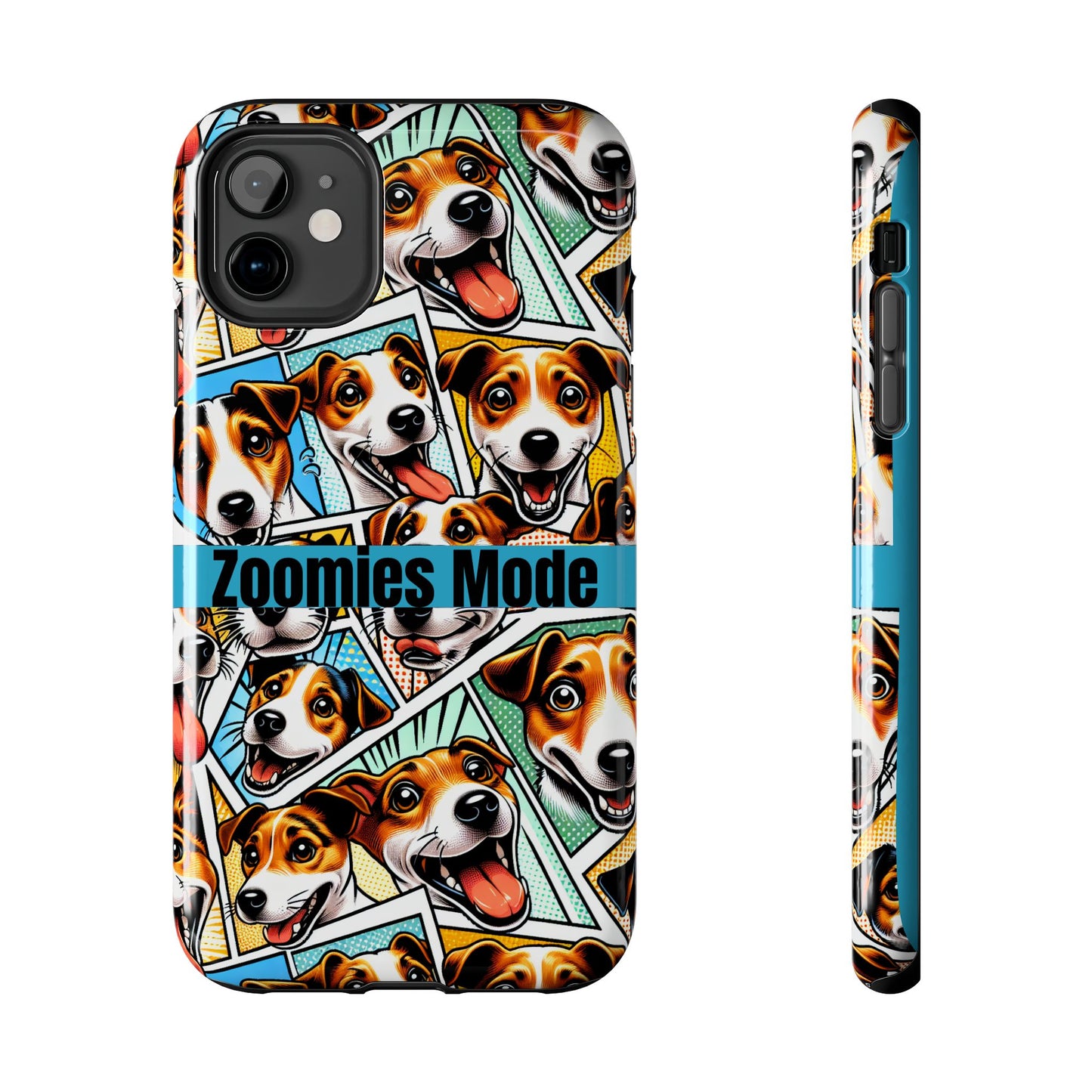 Zoomies Mode Jack Russell Tough Phone Case - Fun Dog Design Case for iPhone
