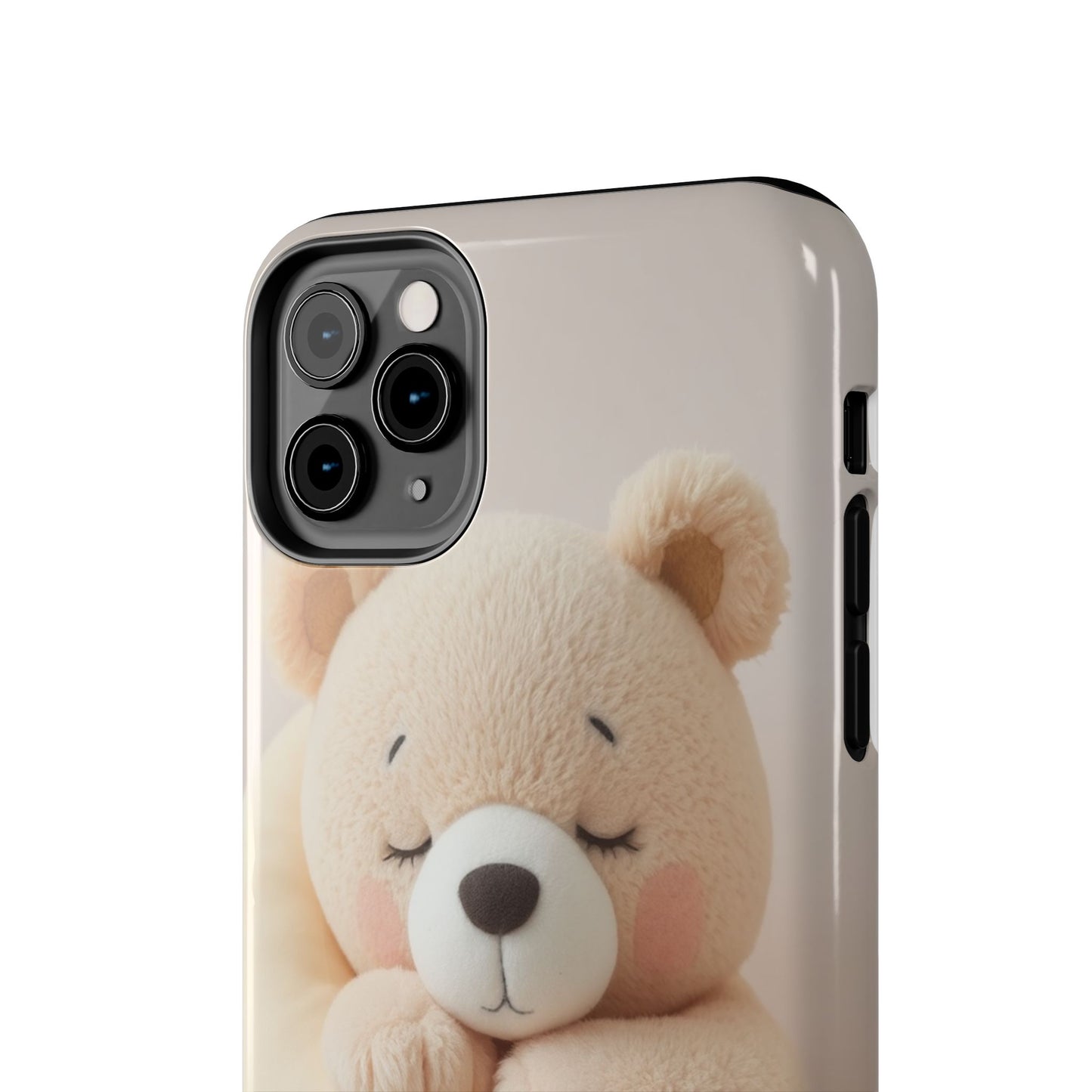 Cute Bear Tough Phone Case - Adorable Baby Animal Design for Kids & Adults