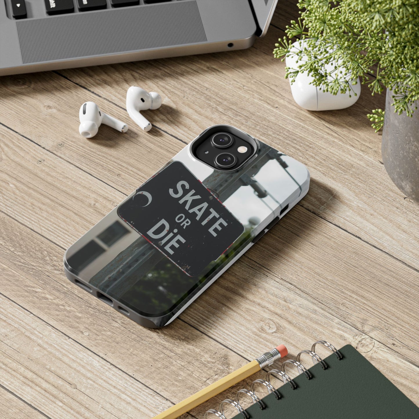 Black Sign Skate or Die Design - Tough Phone Case for iPhone