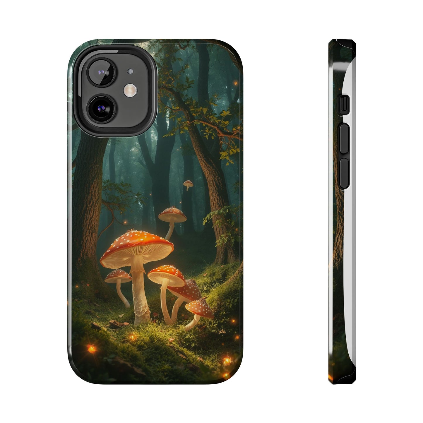 Whimsical Mushroom Tough Phone Case - Forest Fantasy Design