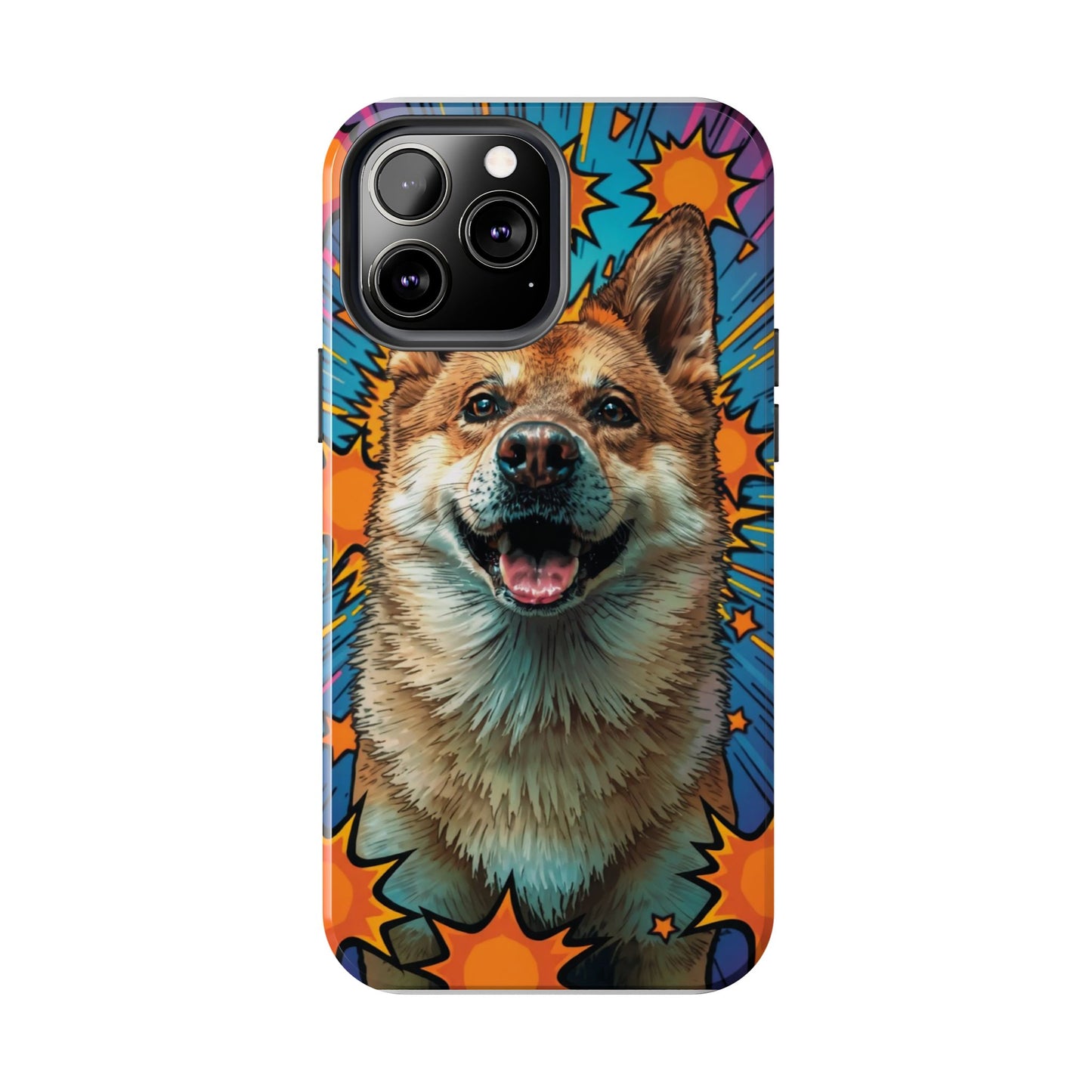 Vibrant Corgi Tough Phone Case - Fun Design for Pet Lovers