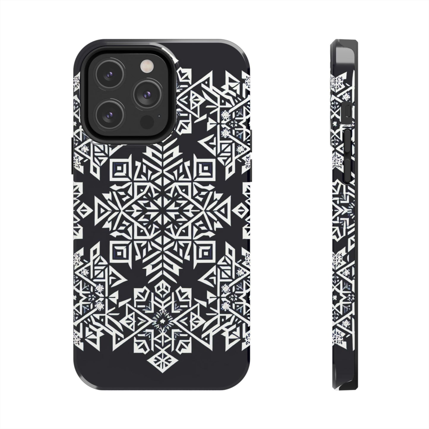 Winter Wonderland Tough Phone Case - Digital Snowflake - for iPhone