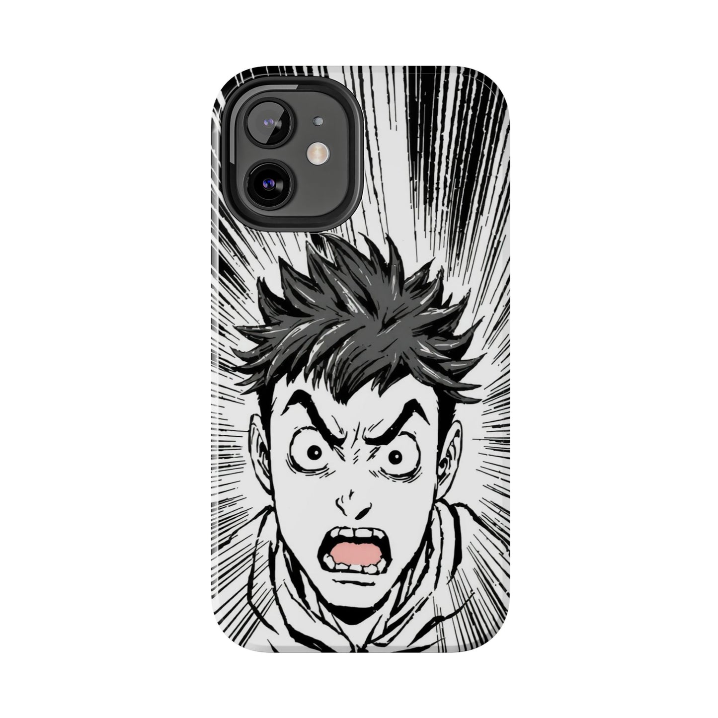 Intense Graphic Phone Case - Tough Design for Anime Fans