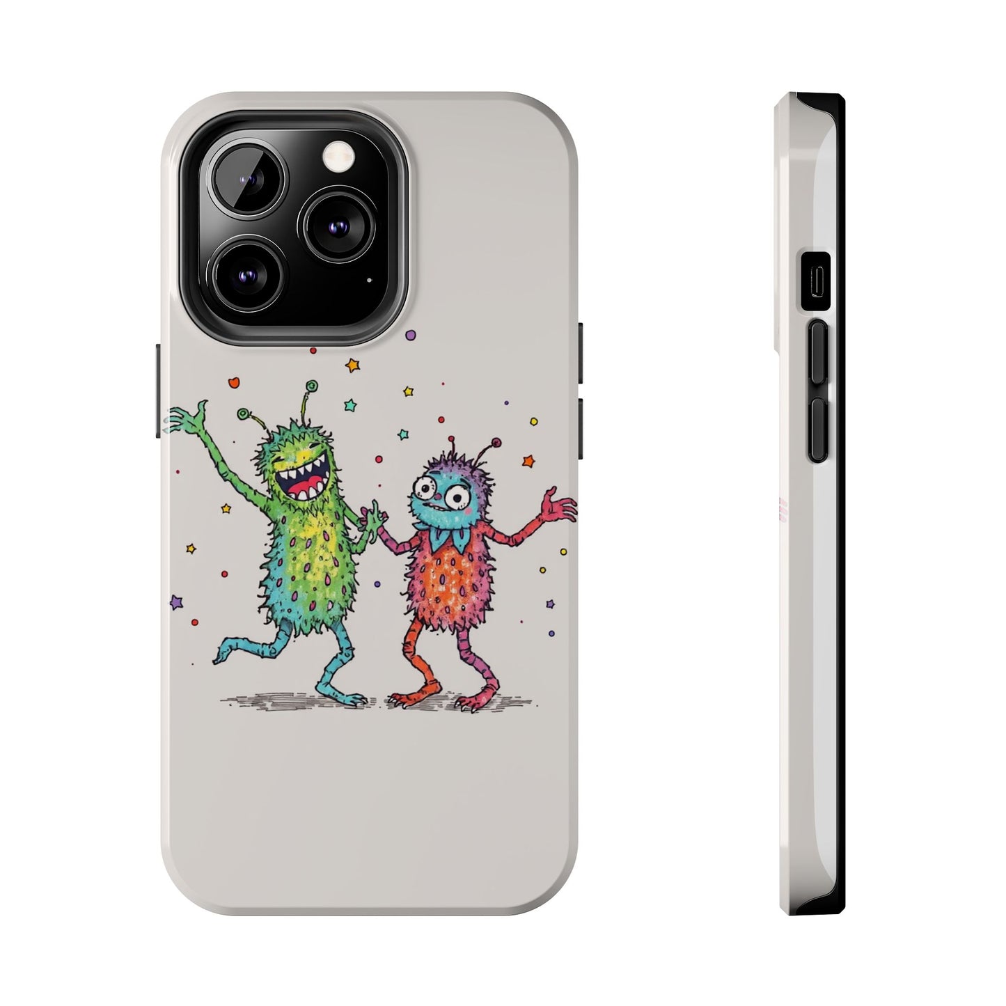 Colorful Monster Tough Phone Case - Fun and Playful Design