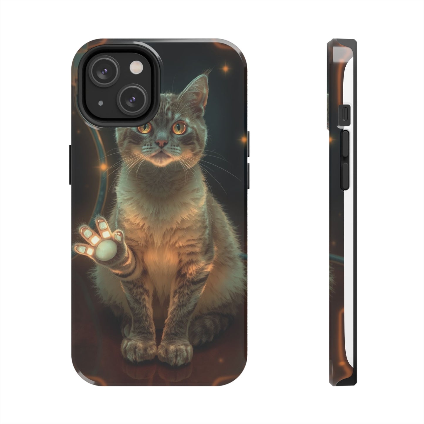 Whimsical Cat Phone Case | Tough Phone Cases for Cat Lovers, Pet Accessories, Gift for Cat Owners, Cute Phone Cover, Personalized Tech