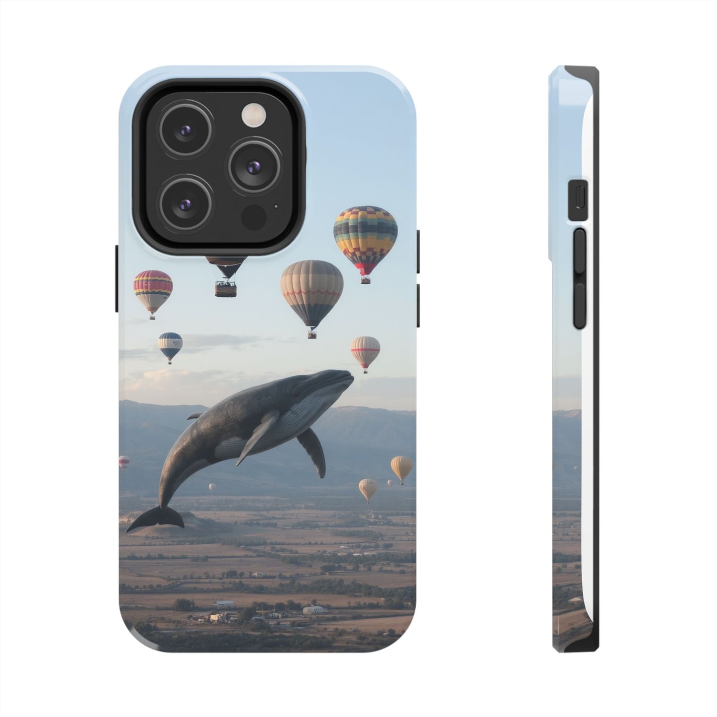 Whale Hot Air Balloon Tough Phone Case - Adventure & Nature Lovers
