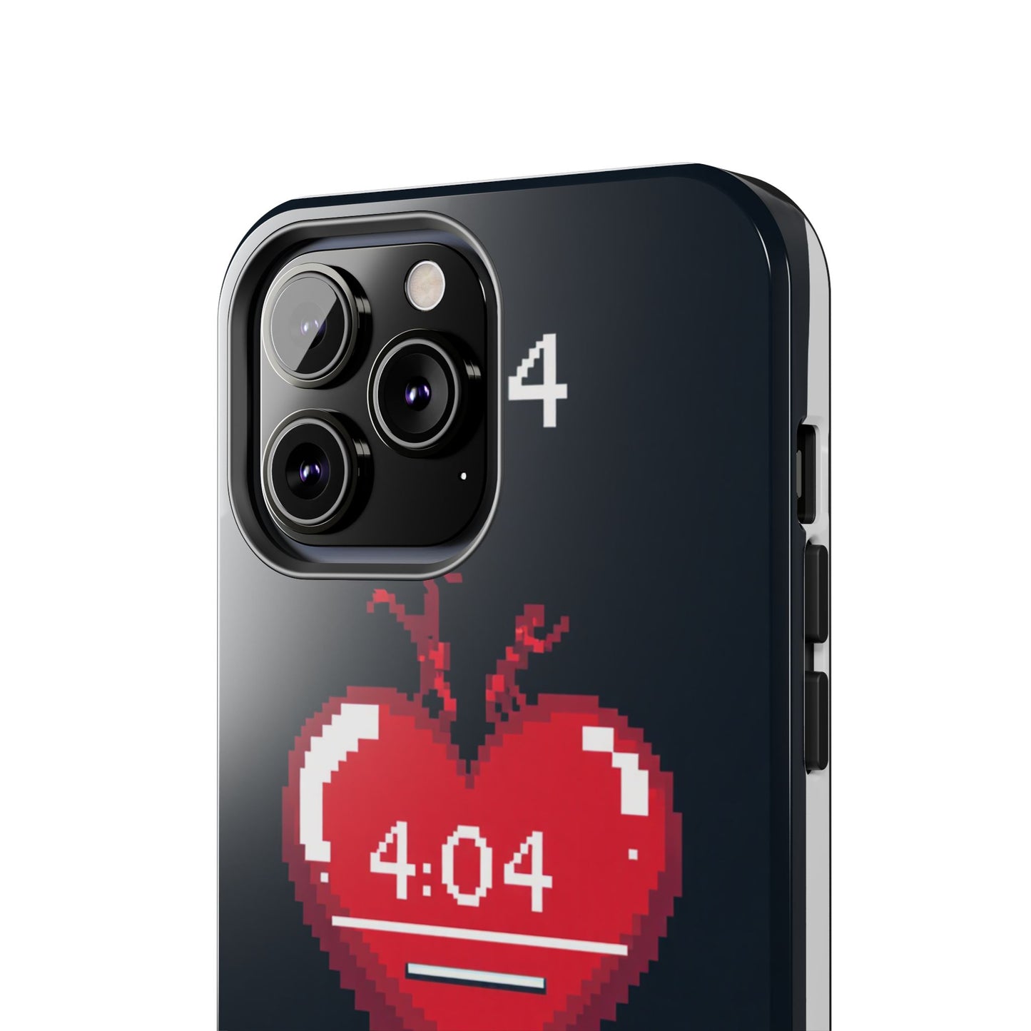 Vintage Pixel Heart Tough Phone Case - "404 Love Not Found" Design
