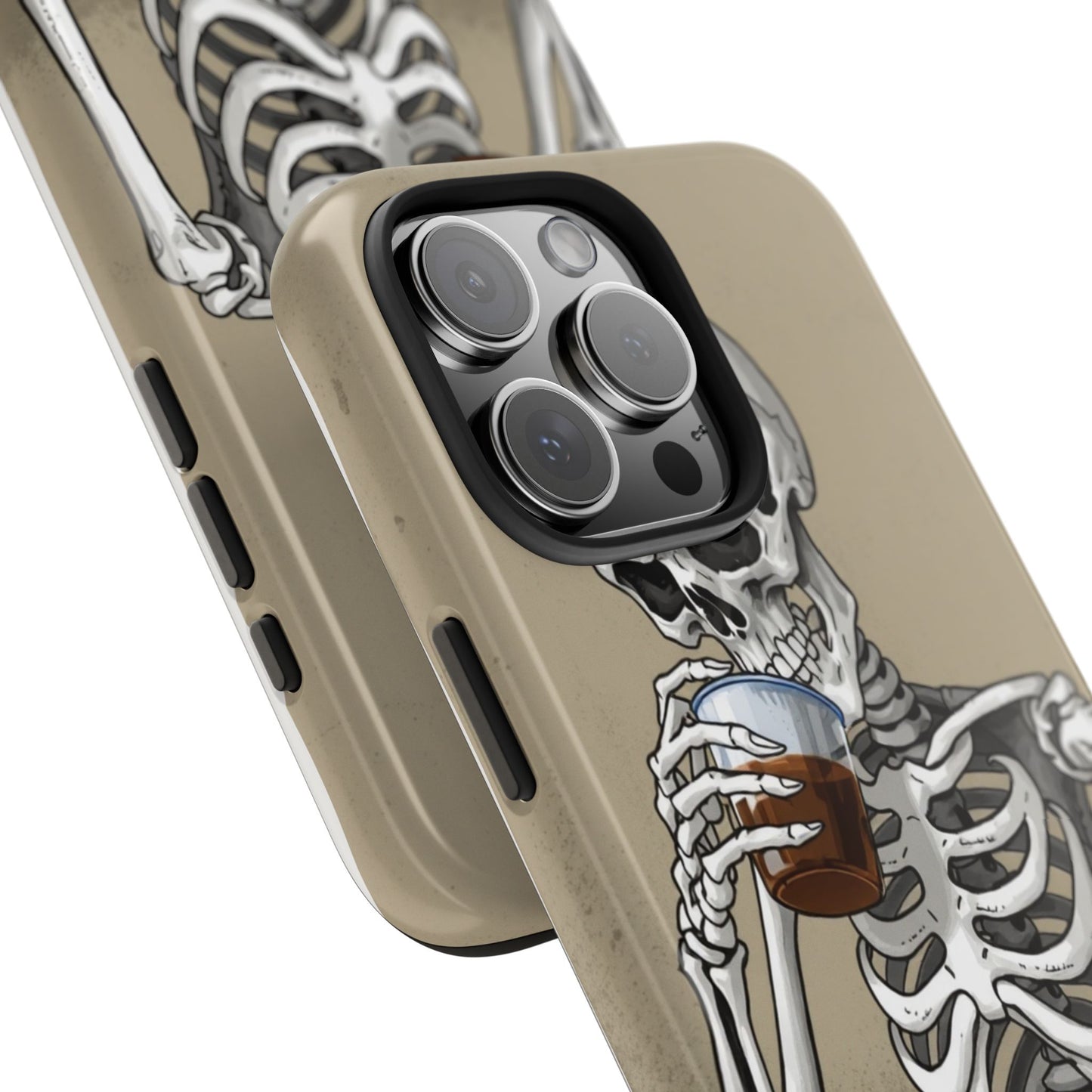 Funny Skeleton Phone Case - 'Same Soul, Different Day' Tough Cover