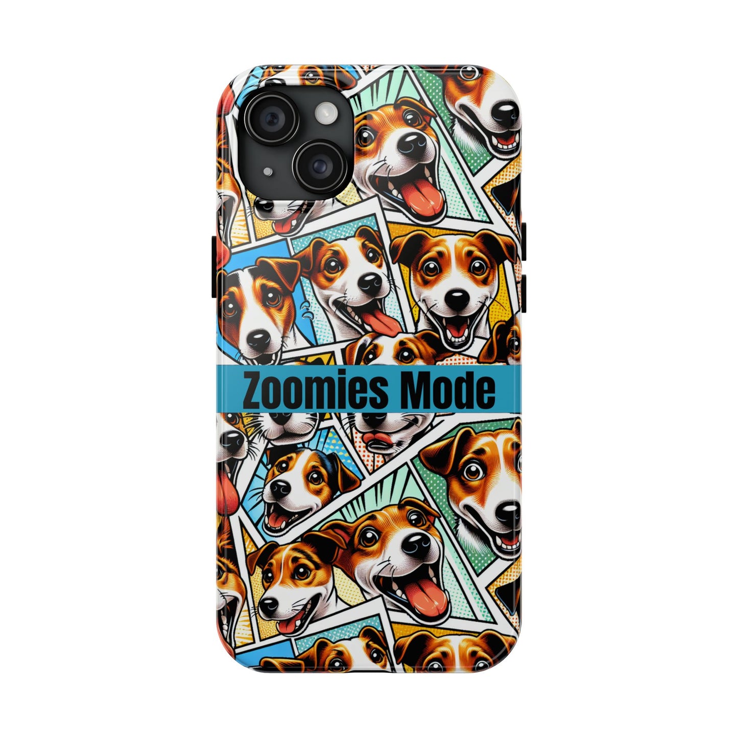 Zoomies Mode Jack Russell Tough Phone Case - Fun Dog Design Case for iPhone