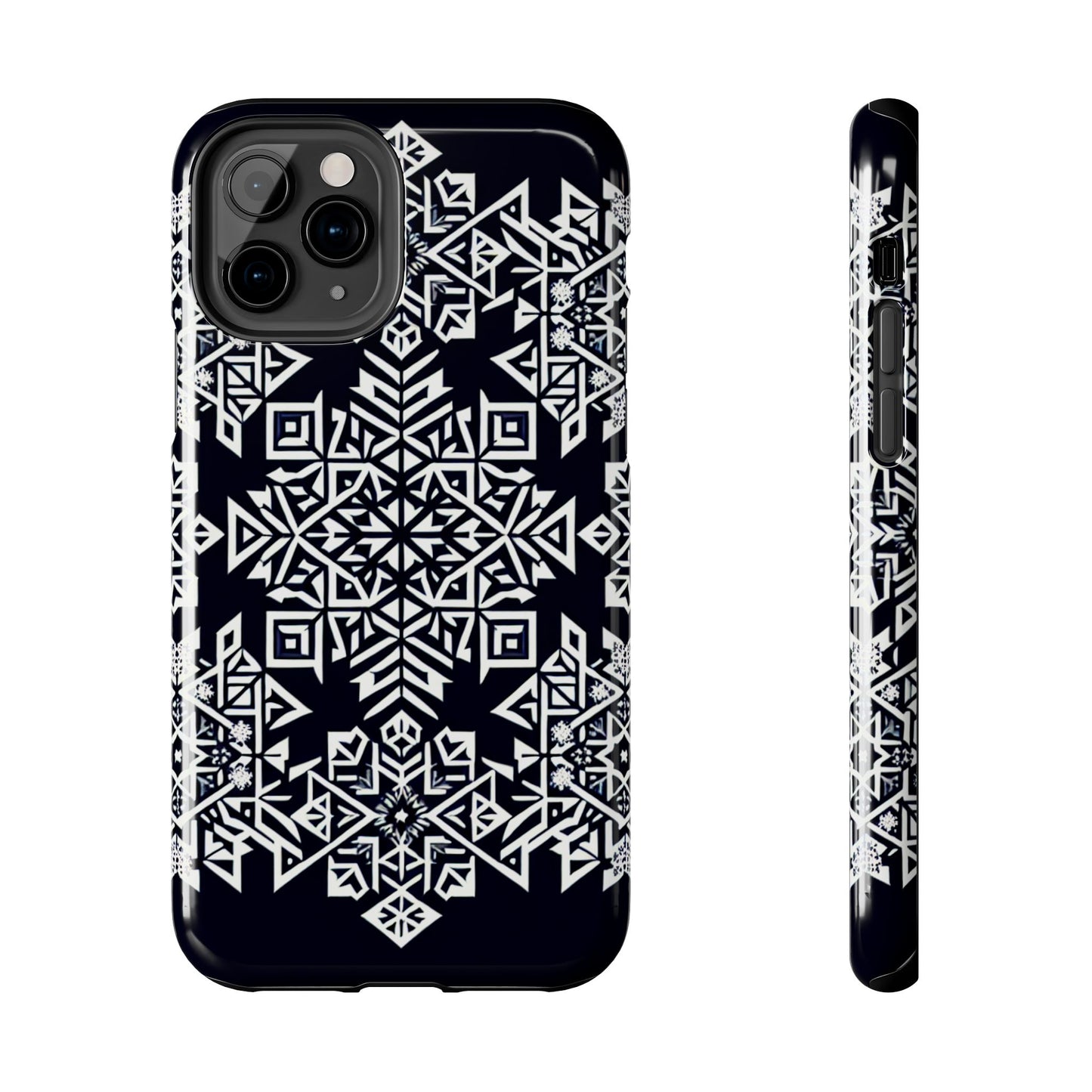 Winter Wonderland Tough Phone Case - Digital Snowflake - for iPhone