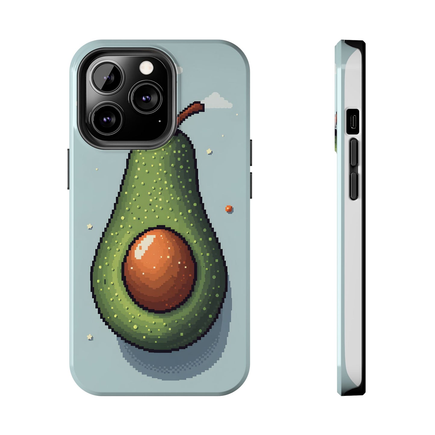 Pixel Avocado Tough Phone Case - Perfect for Foodies & Nature Lovers - for iPhone