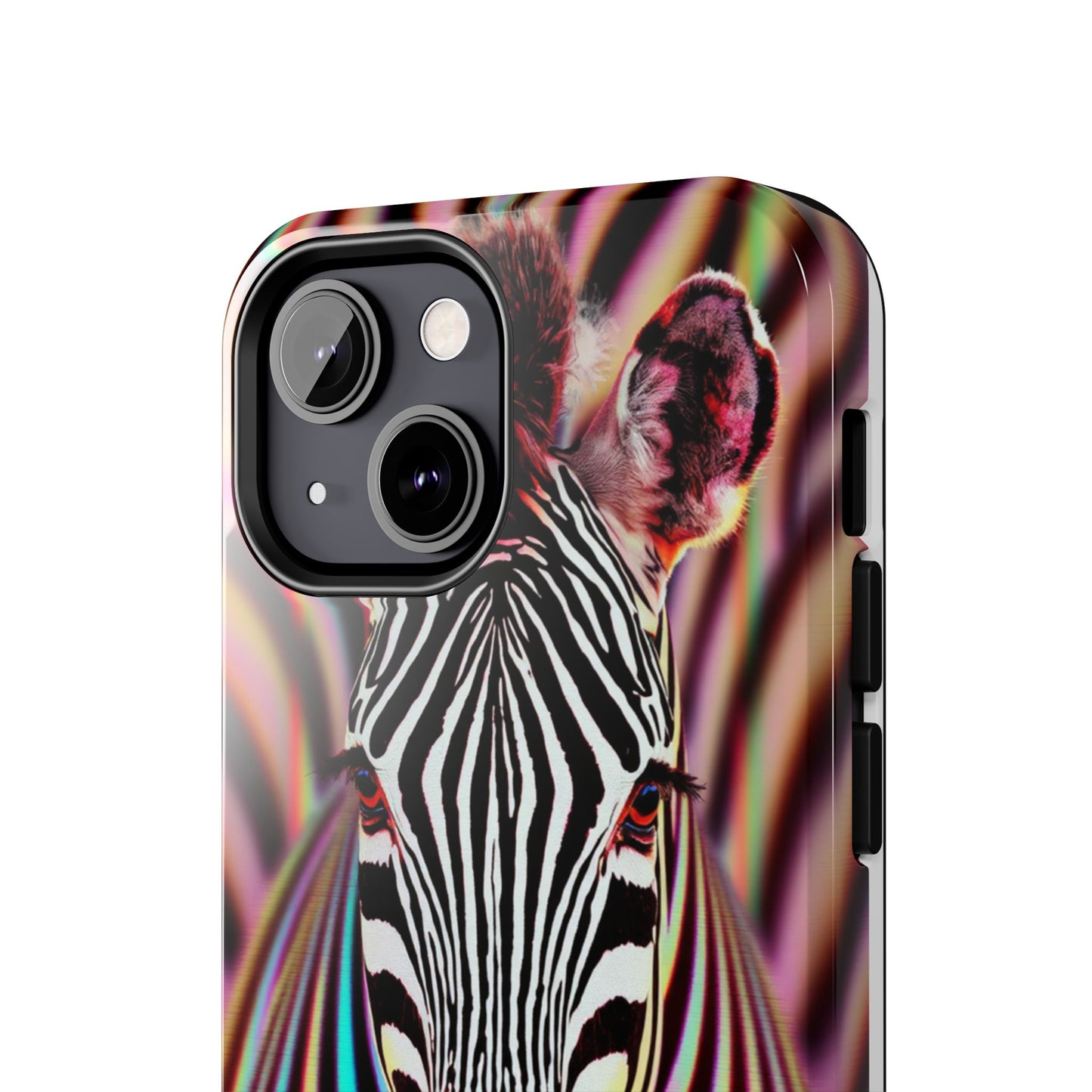 Vibrant Zebra Tough Phone Case - Unique Animal Design for Wild Spirit