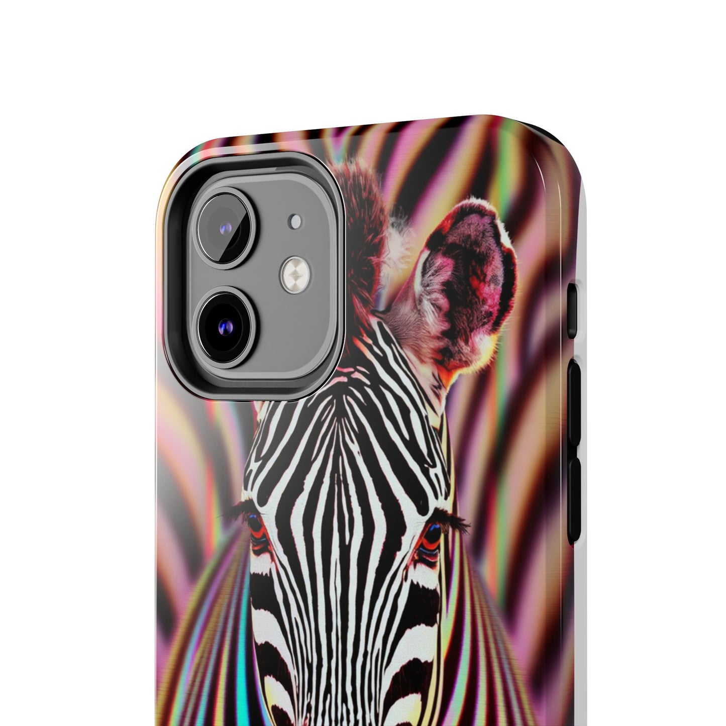 Vibrant Zebra Tough Phone Case - Unique Animal Design for Wild Spirit